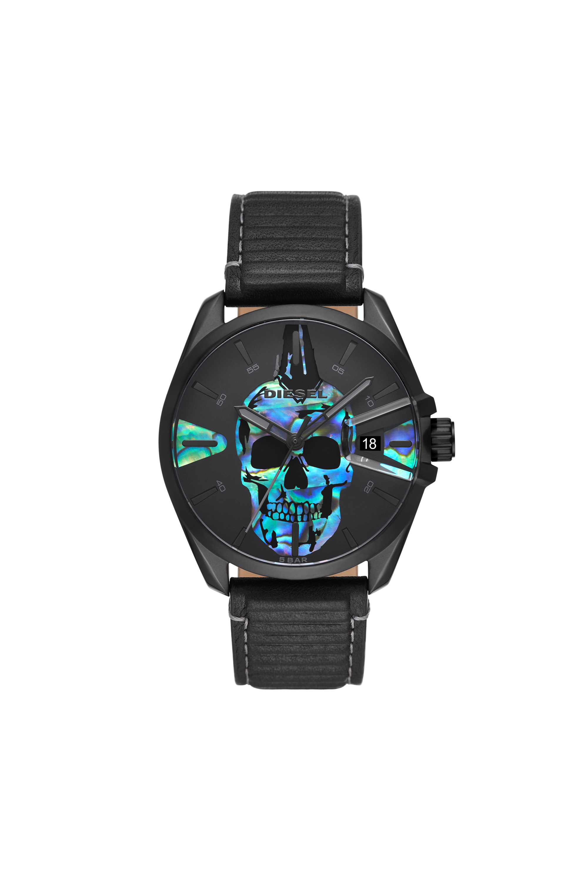 DZ1969: Chopped digital gold-tone stainless steel watch | Diesel