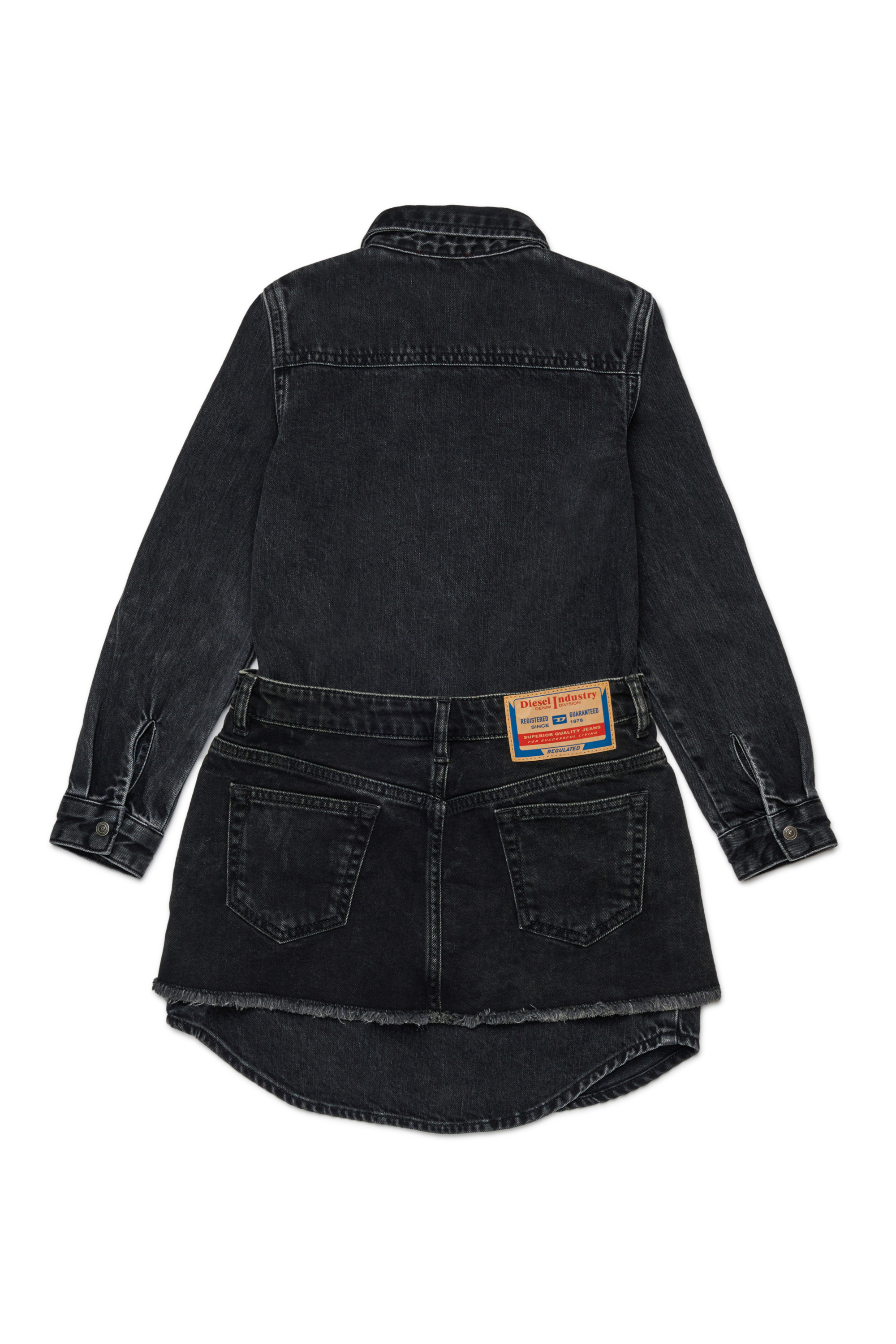Diesel - DESSY, Woman's Denim dress with pockets in Black - 2
