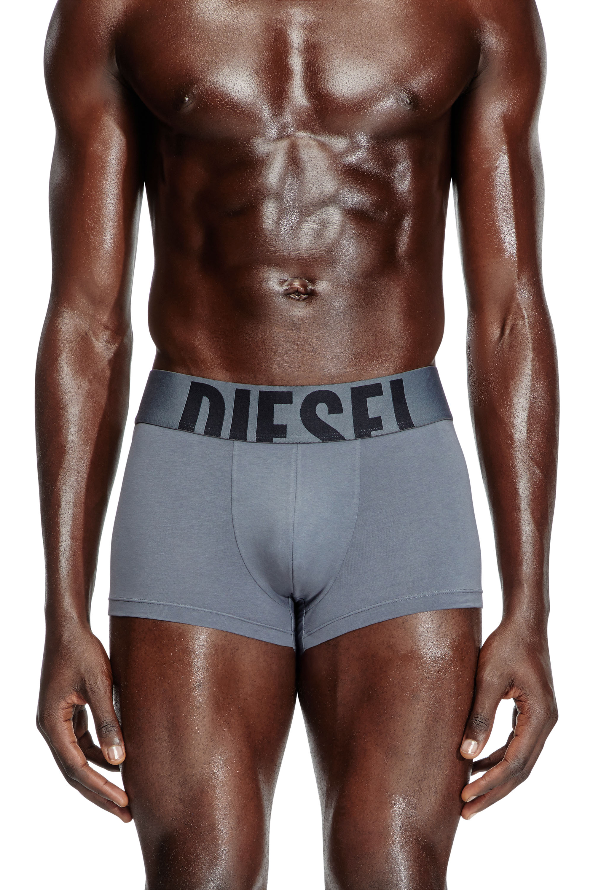 Diesel - UMBX-DAMIENTHREEPACK-5.5EL, Man's Three-pack boxer briefs in stretch cotton in Red/Grey - 2