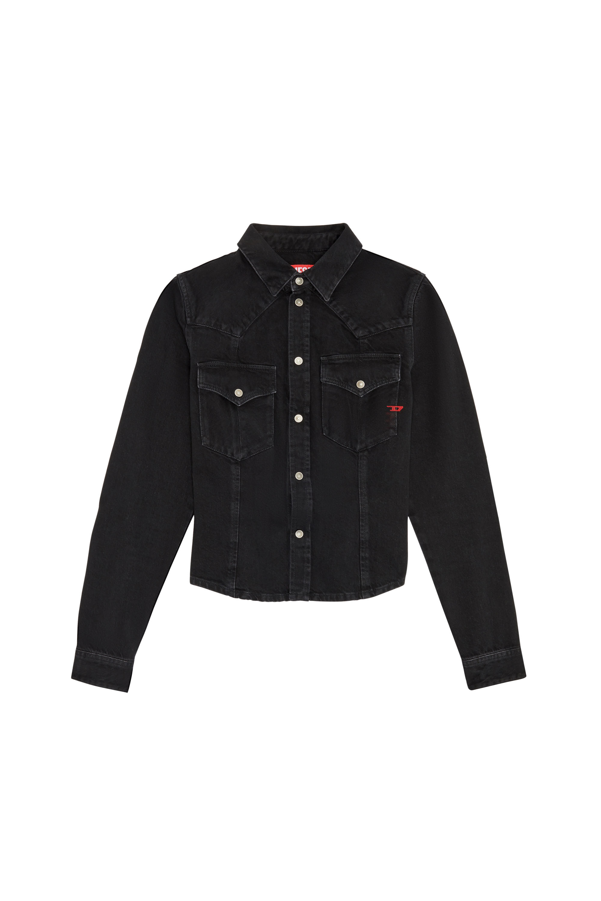 Diesel - DE-RIN WESTERN SHIRT, Black/Dark grey - Image 3