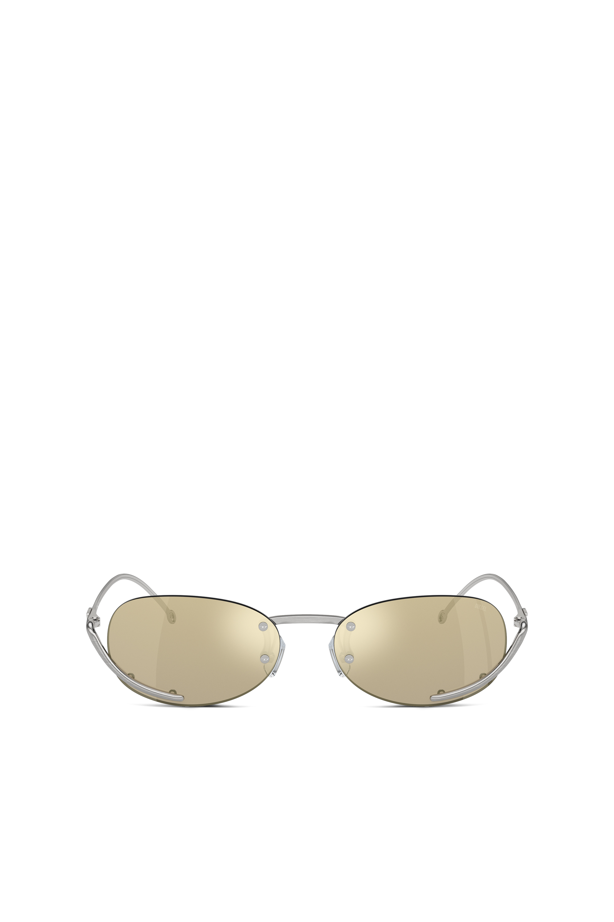 Diesel - 0DL1004, Unisex Oval sunglasses in Yellow - Image 1