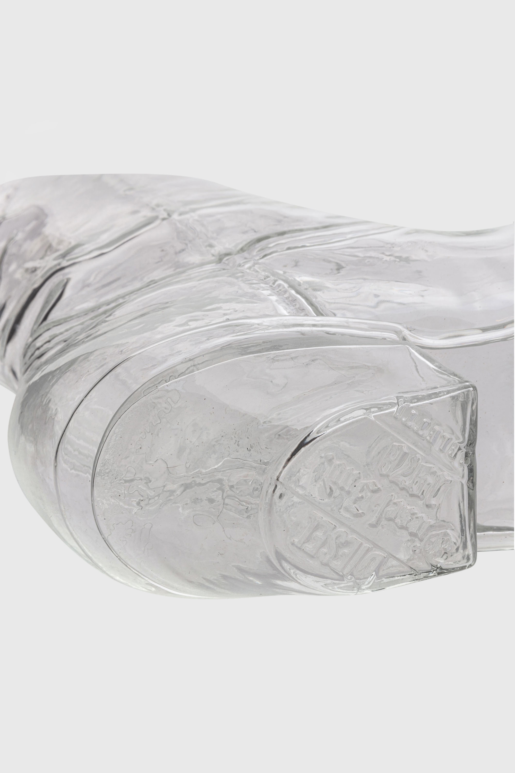 Diesel - 10064 GLASS VASE CRYSTALBOOTIE CM.24X8 H, Unisex's Glass vase in White - 5