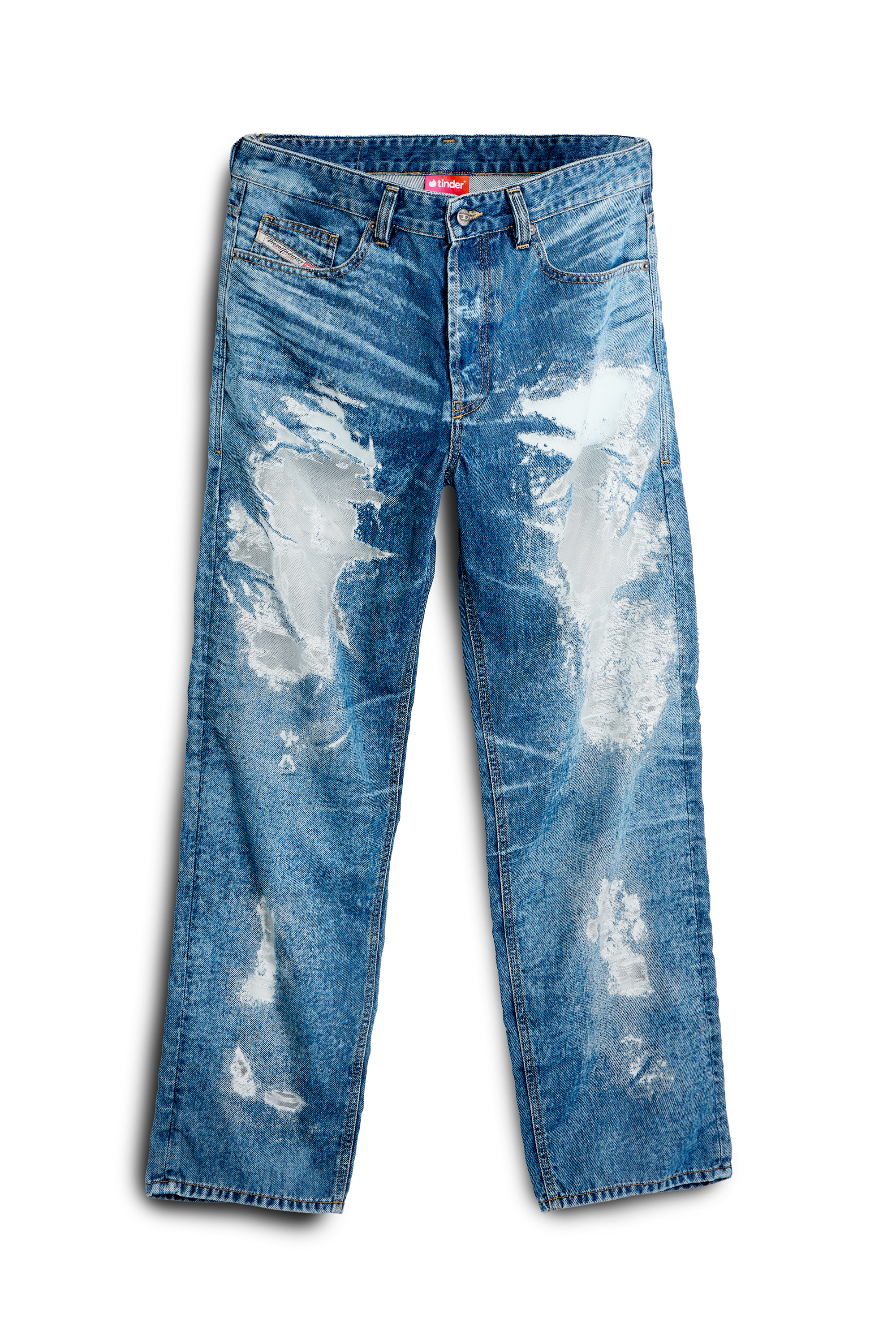 Diesel - Man's Regular Jeans 2024 D-Macs 068ZH, Medium blue - 2