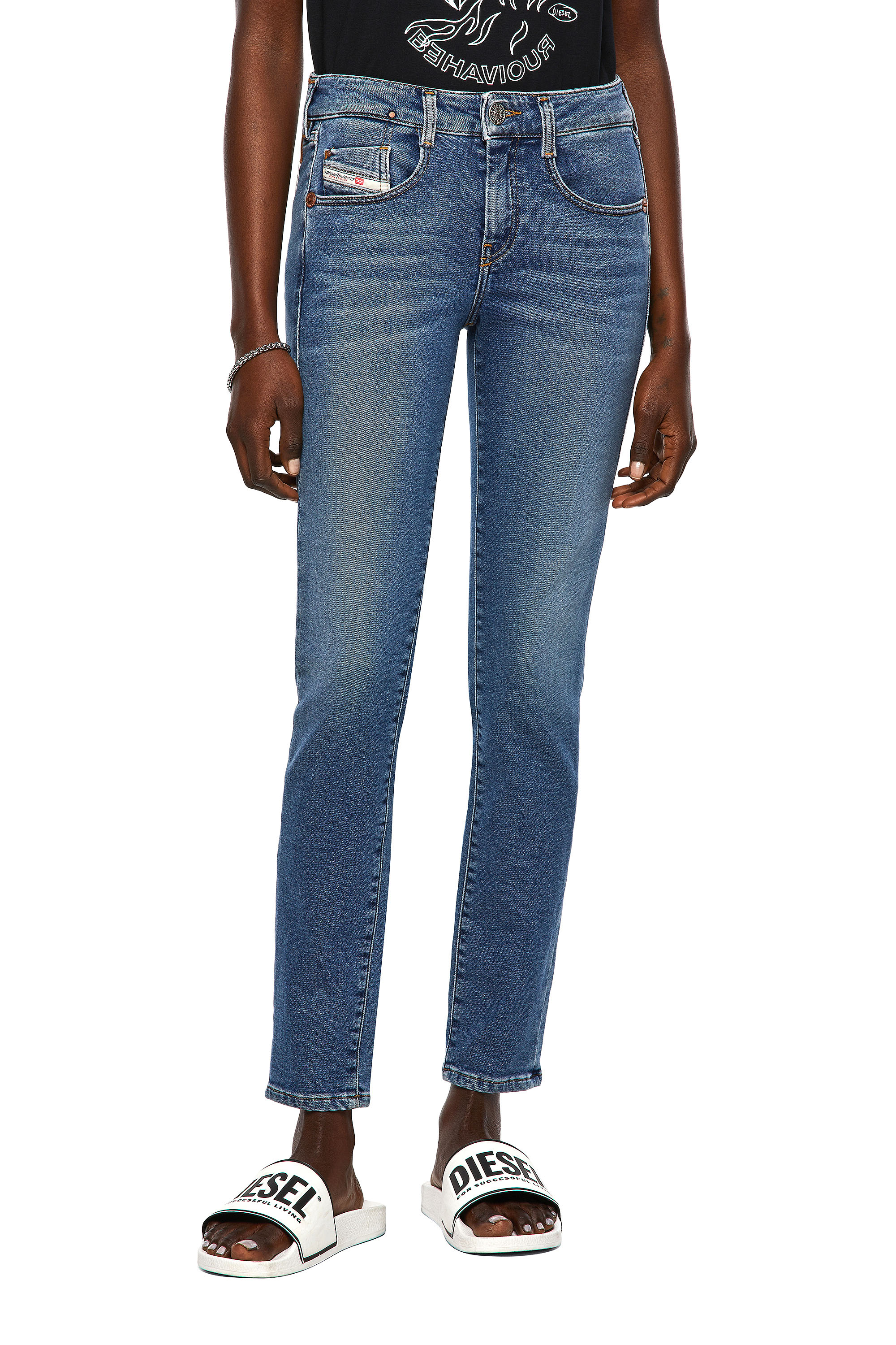 D-Ollies JoggJeans® 069XA, Medium blue - Jeans