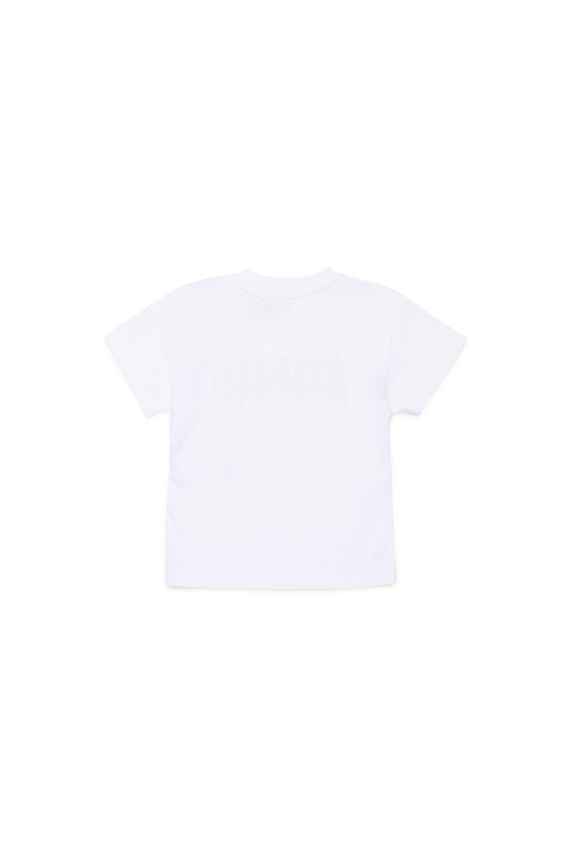 Diesel - TDIEGORL6MAB, Unisex T-shirt with smudged logo in White - Image 2