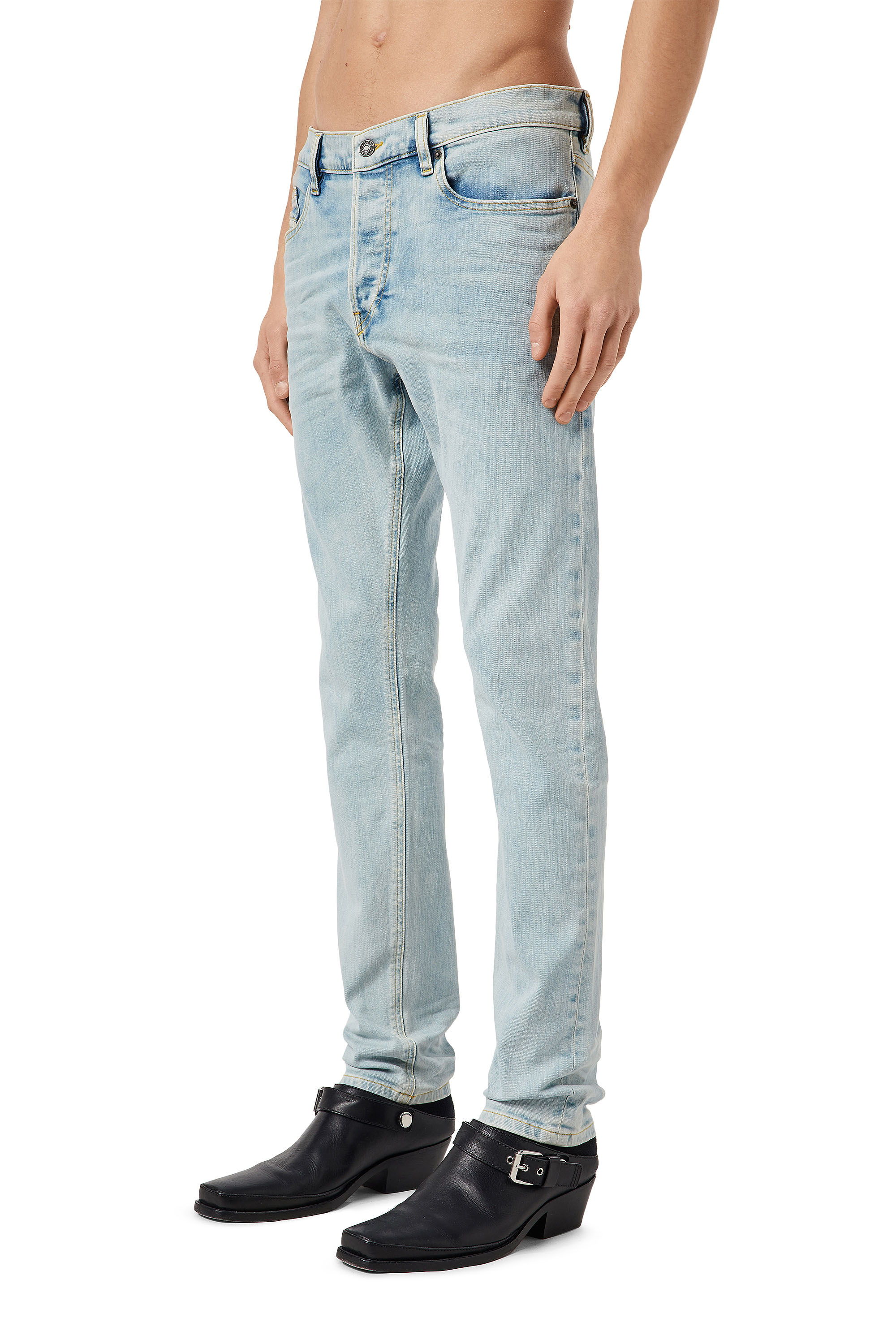 Diesel - D-Luster 0GDAM Slim Jeans, Light Blue - Image 4