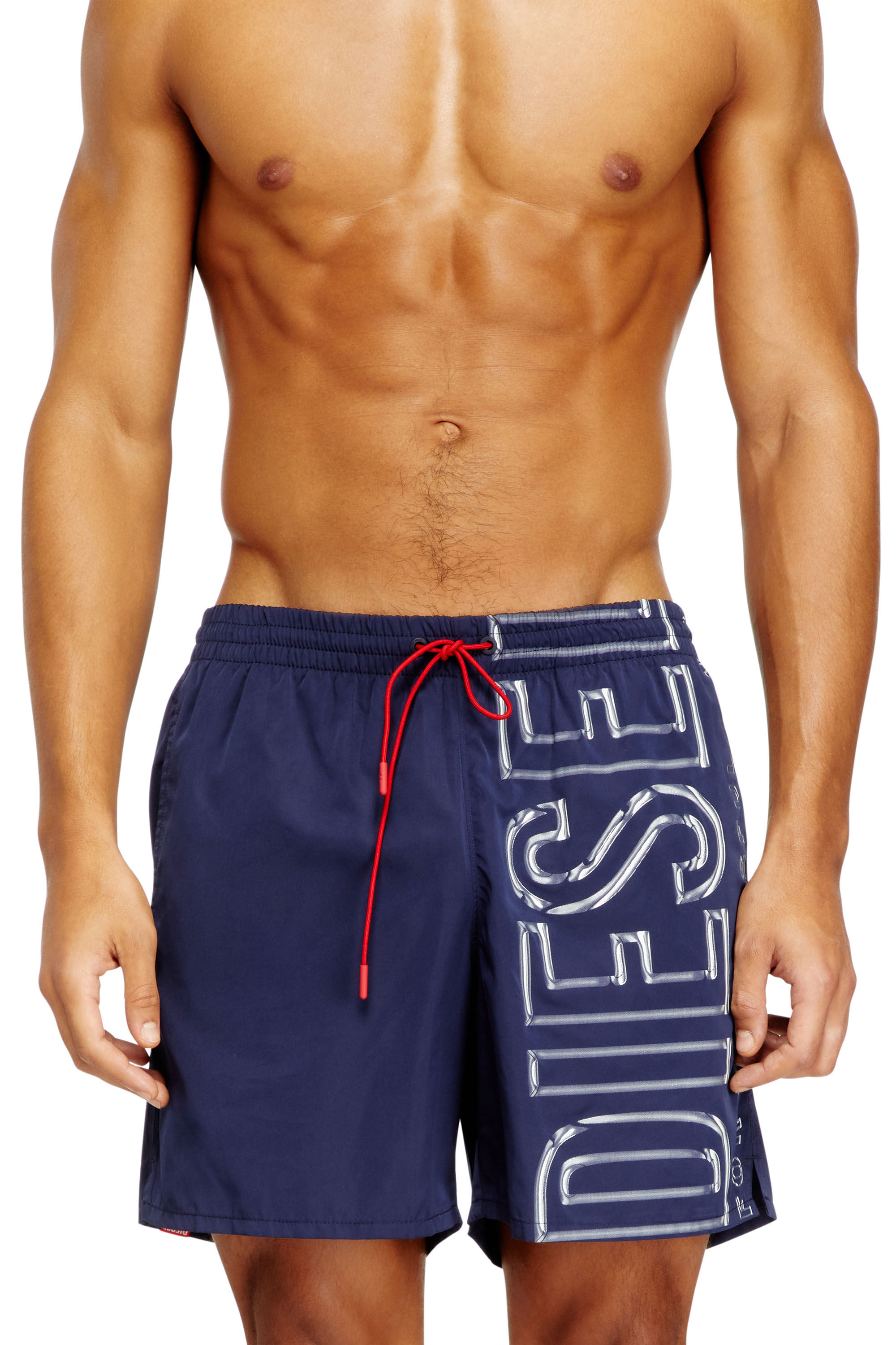 Diesel - SOCCER-41-D-CORE, Man's Swim shorts with oversized logo print in null - 2