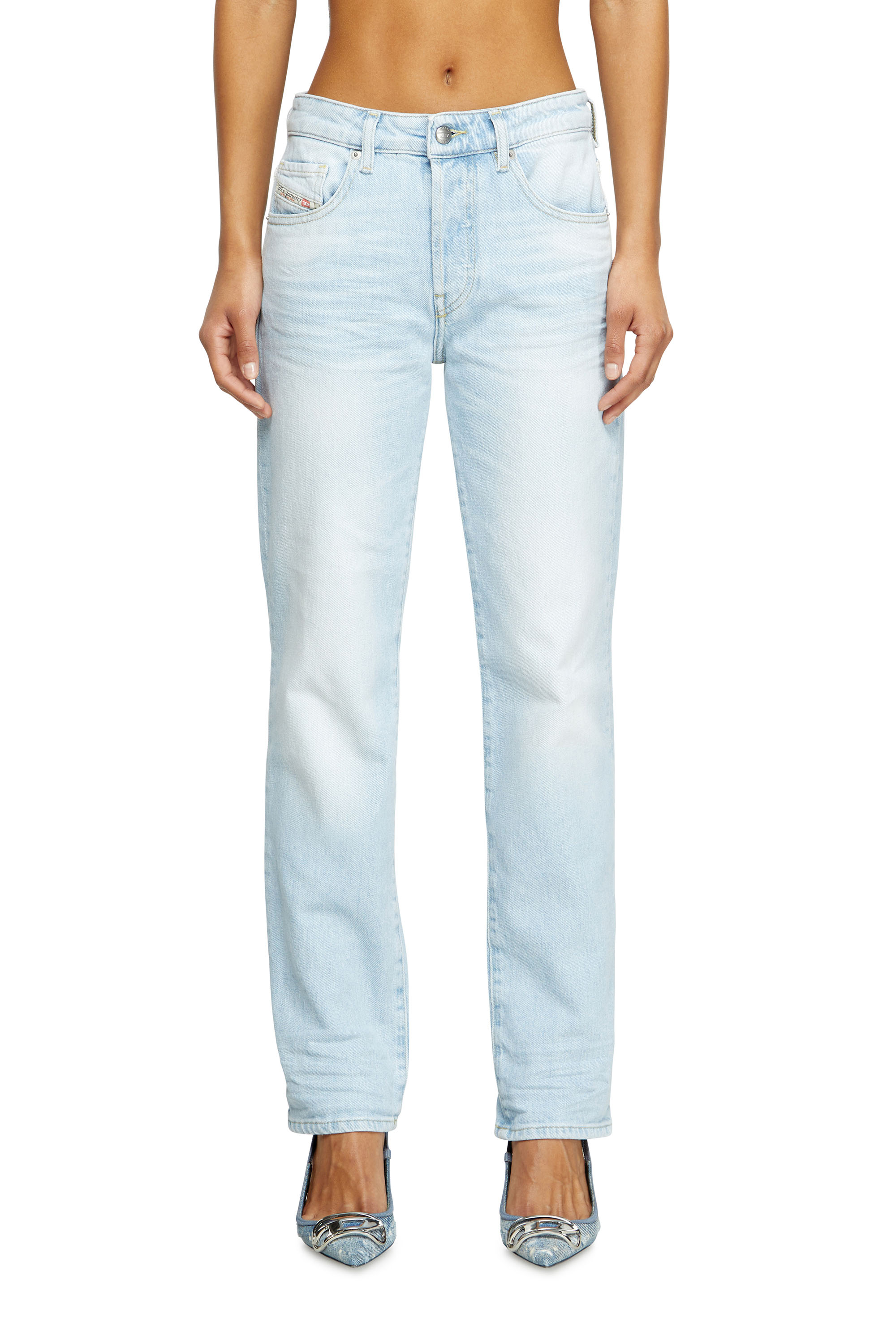 Regular Jeans 1989 D-Mine 09M11, Light Blue Diesel - Woman's Regular Jeans 1989 D-Mine 09M11, Light Blue - 3