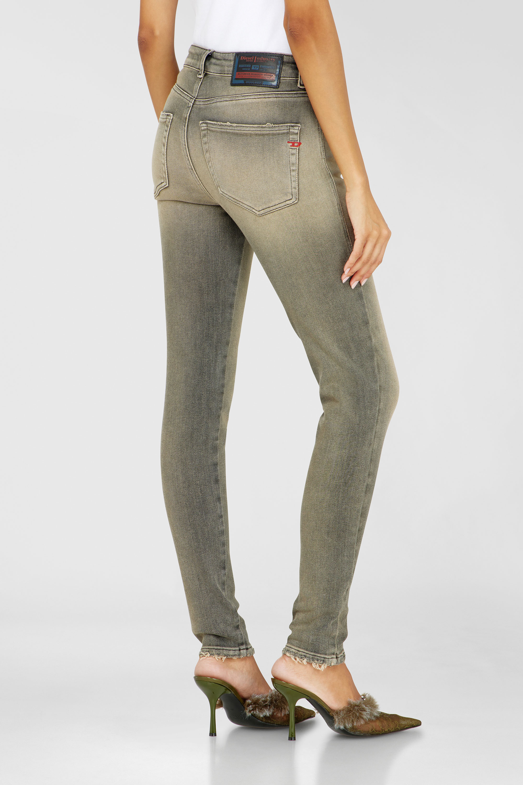 Diesel - Woman's Skinny Jeans 2017 Slandy 09P32, Grey - 5