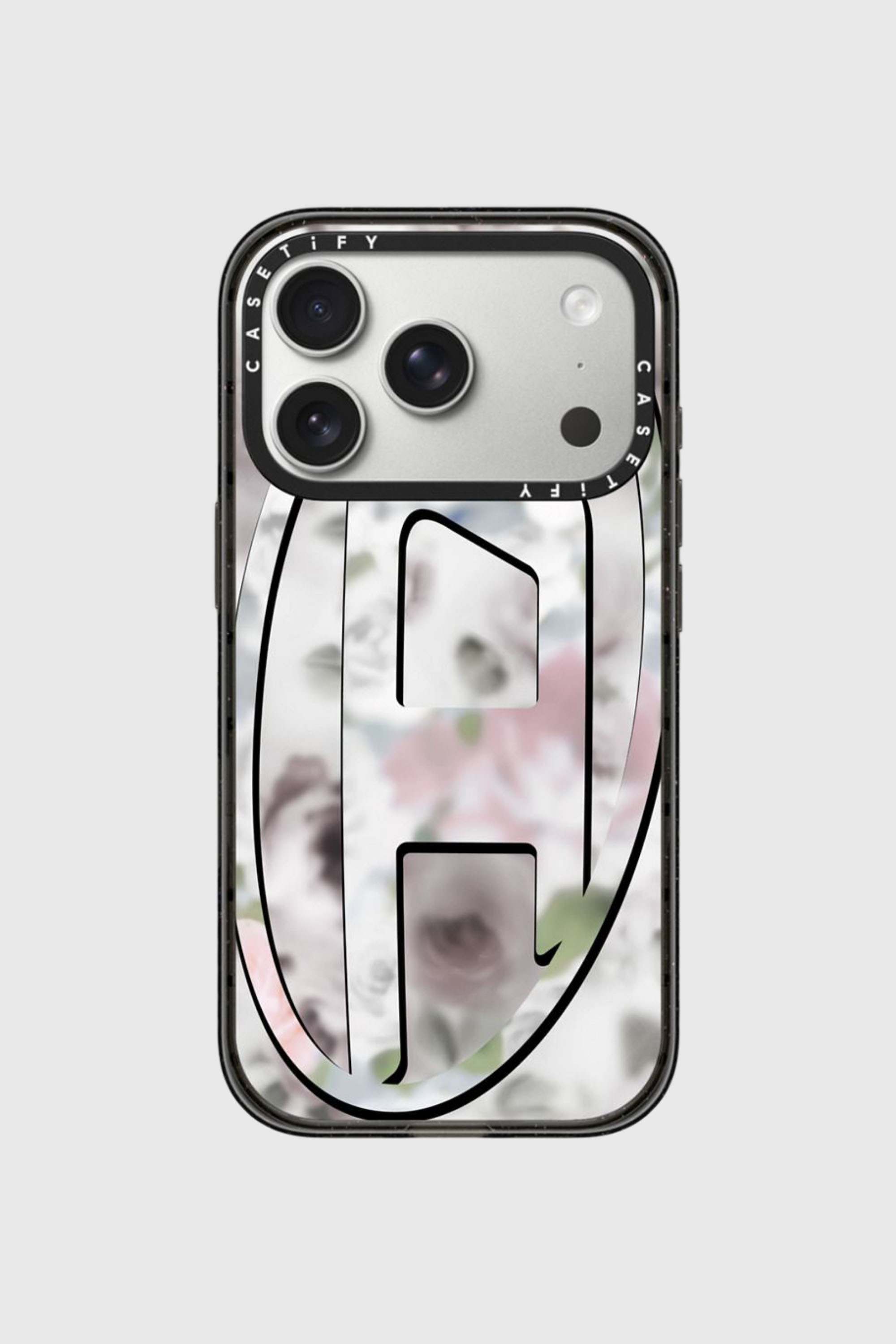 Diesel - 60528 MOULDED CASE, Unisex's Oval D impact case for iPhone 17 Pro in Black/Pink - 1
