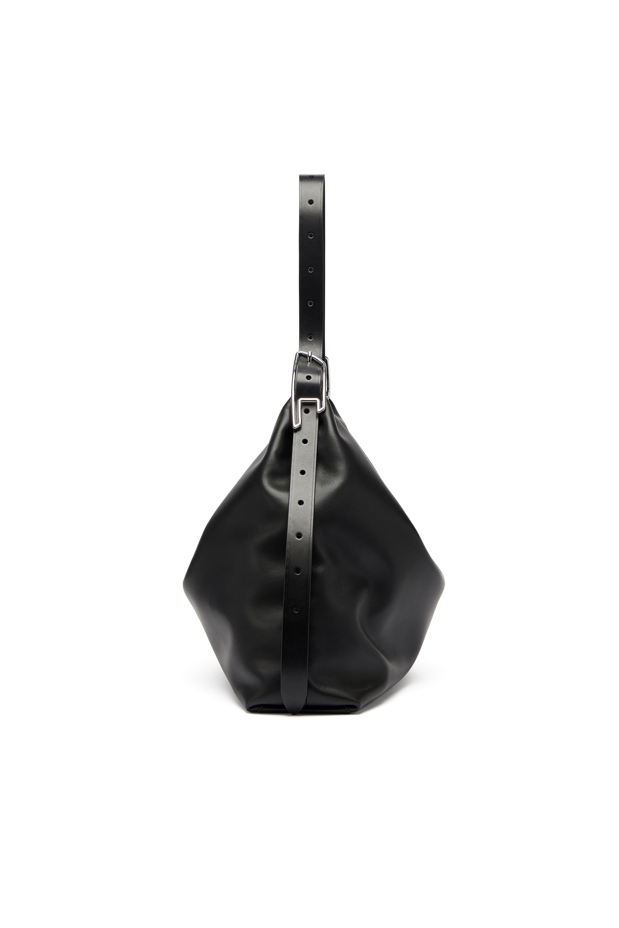 Diesel - D-LINE HOBO, Woman's D-Line-Leather hobo bag in Black - 5