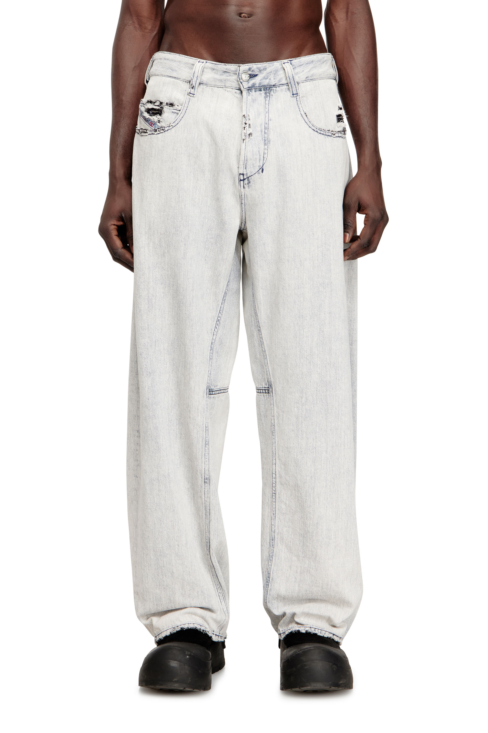 Diesel - Unisex's Relaxed Jeans 1997 D-Enim-M 068UR, Light Blue - 3