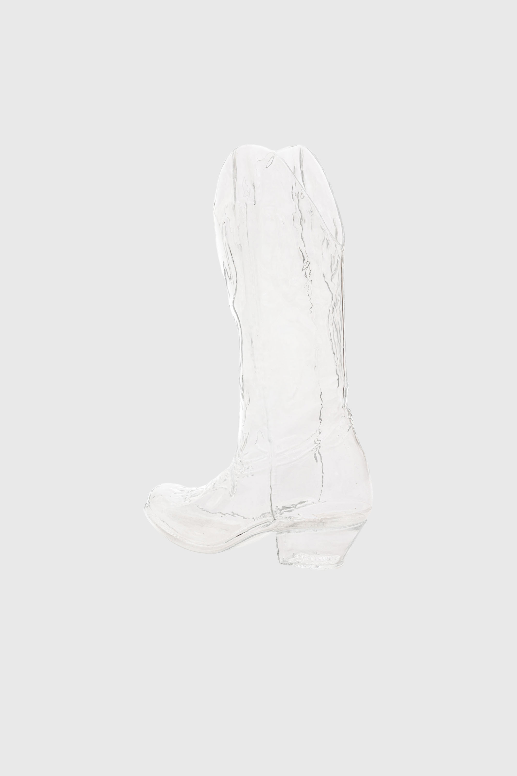 Diesel - 10064 GLASS VASE CRYSTALBOOTIE CM.24X8 H, Unisex's Glass vase in White - 3