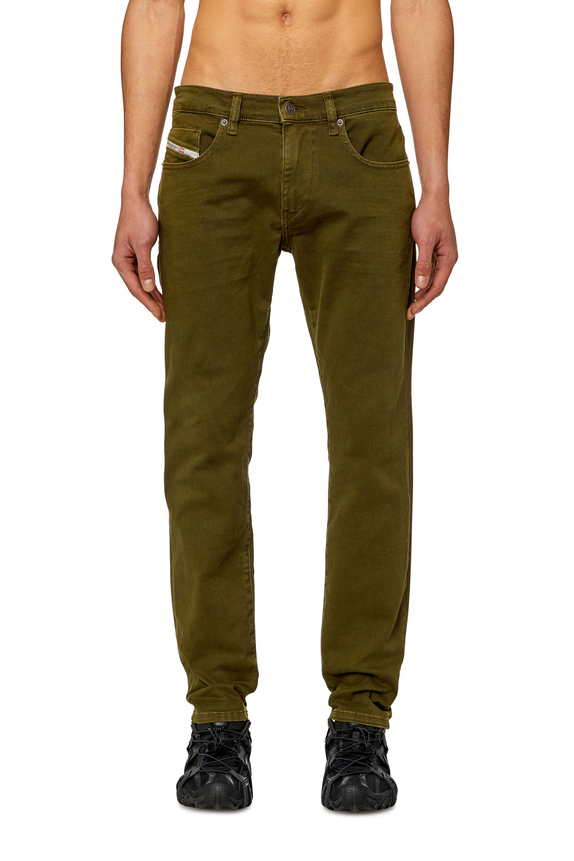 Diesel - 2019 D-Strukt 0QWTY Slim Jeans, Green - Image 1