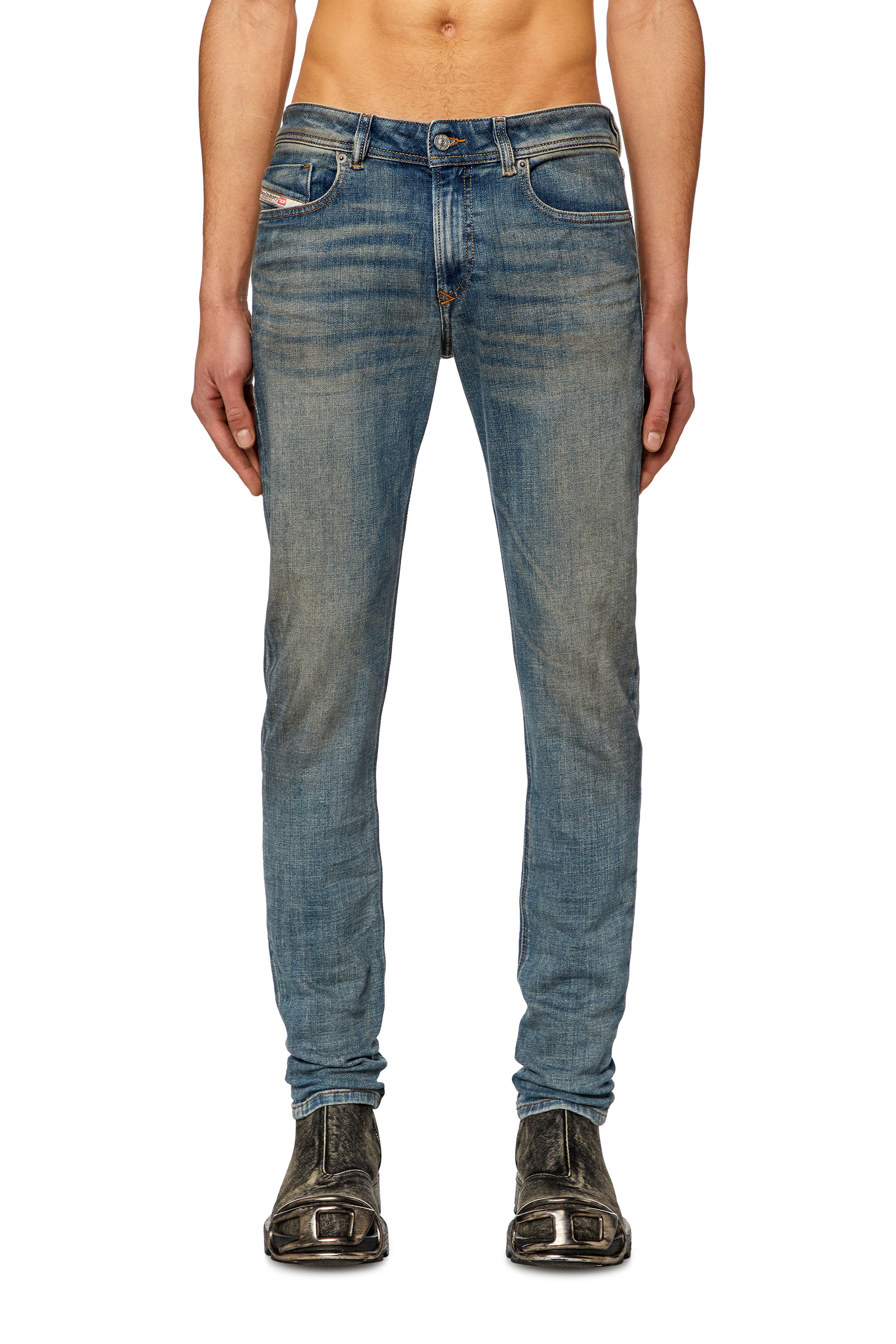 Diesel - Skinny Jeans 1979 Sleenker 09H69, Dark Blue - Image 2