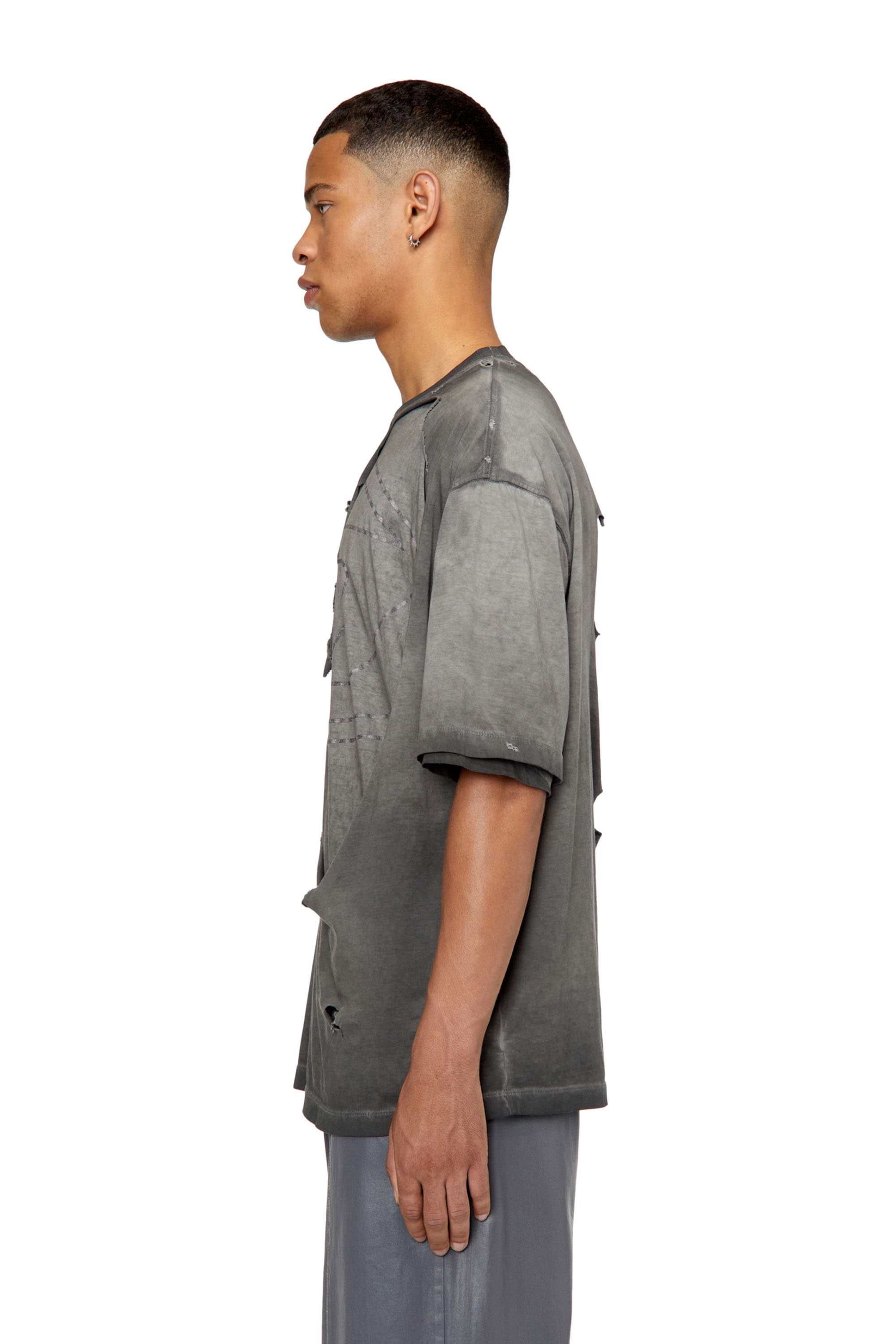 Diesel - T-ASHY, Dark grey - Image 6