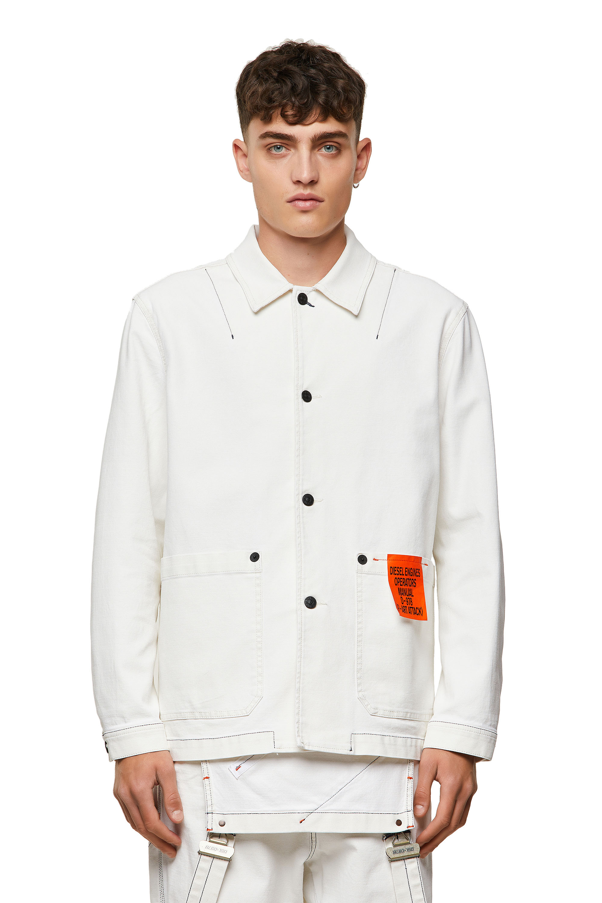 D-ROLK-SP2, White - Denim Jackets