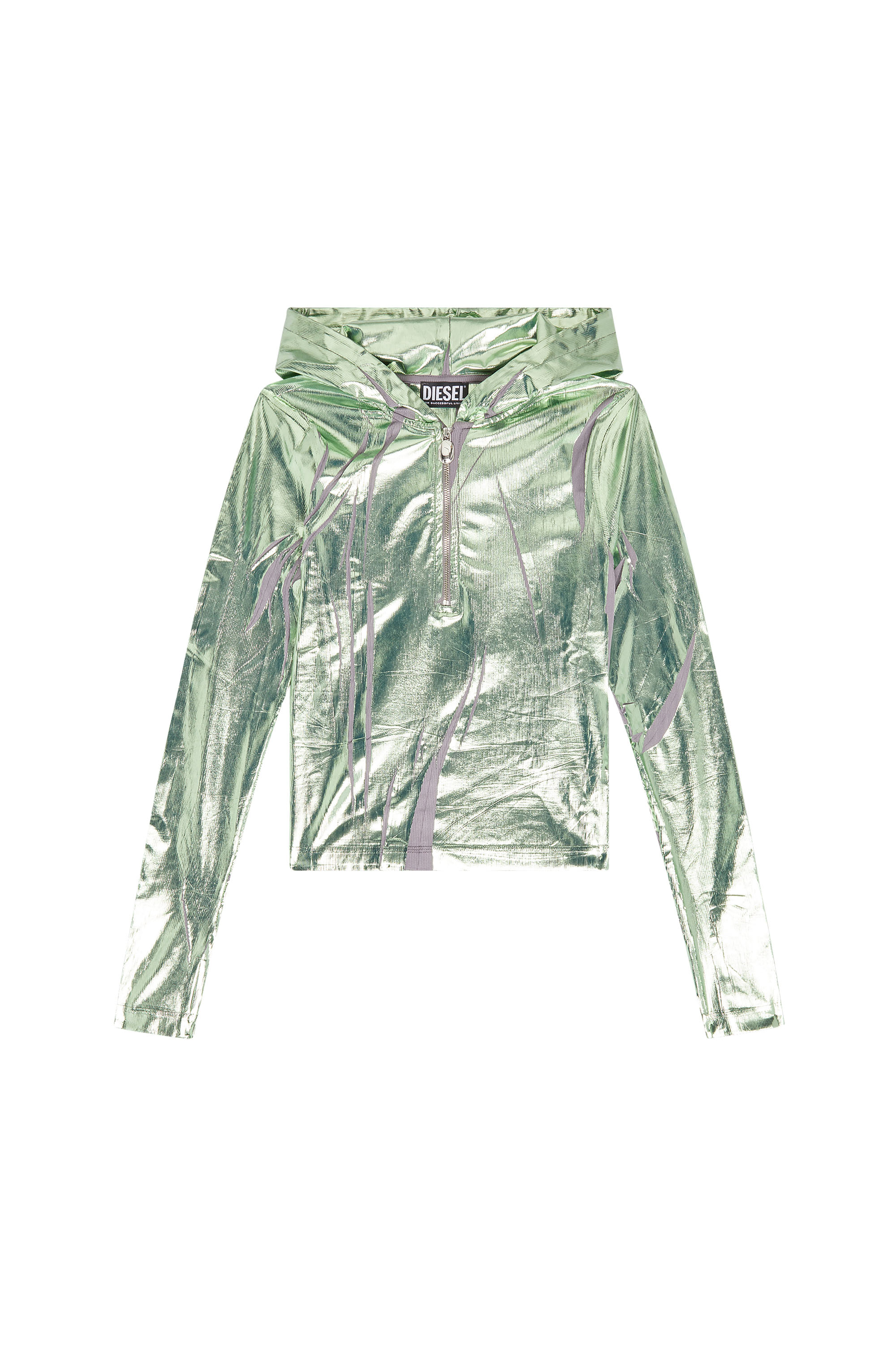 Diesel - T-CLED-HOOD, Green/Violet - Image 3