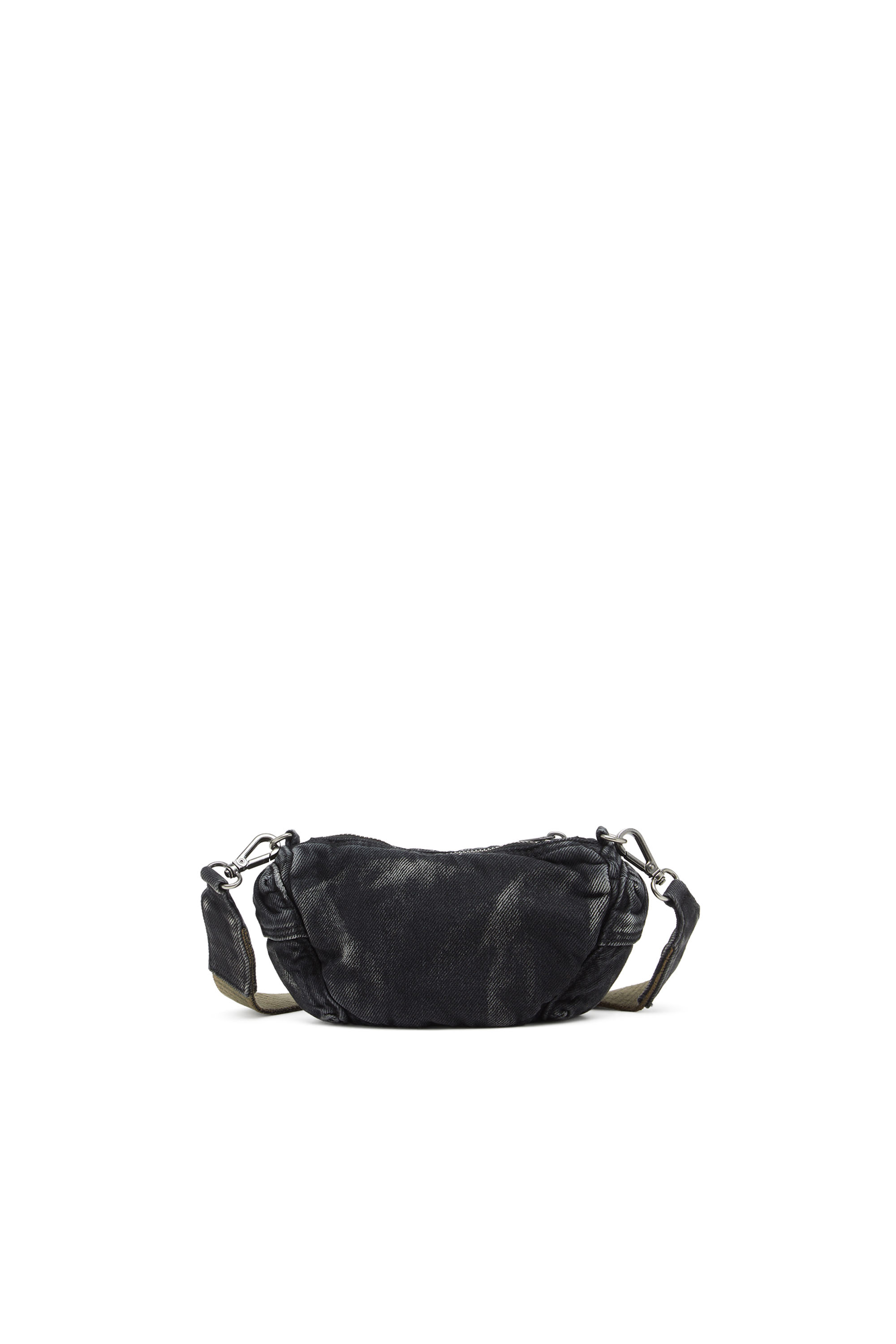 Diesel - MULTI-PKTS CROSSBODY XS X, Unisex's Multi-Pkts - Small bag in washed denim in Dark grey - 4