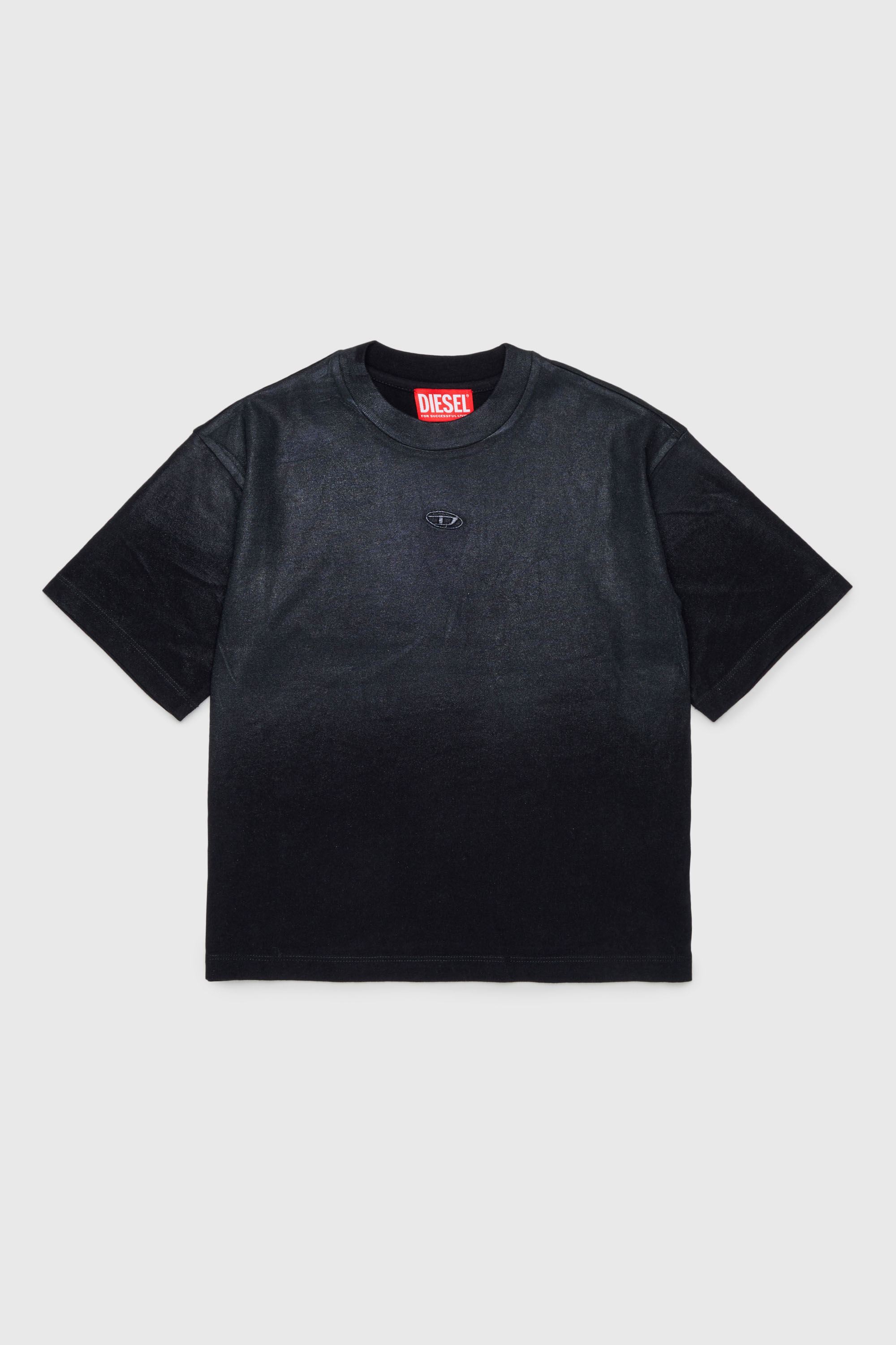 Cotton T-shirt with tonal Oval D embroidery