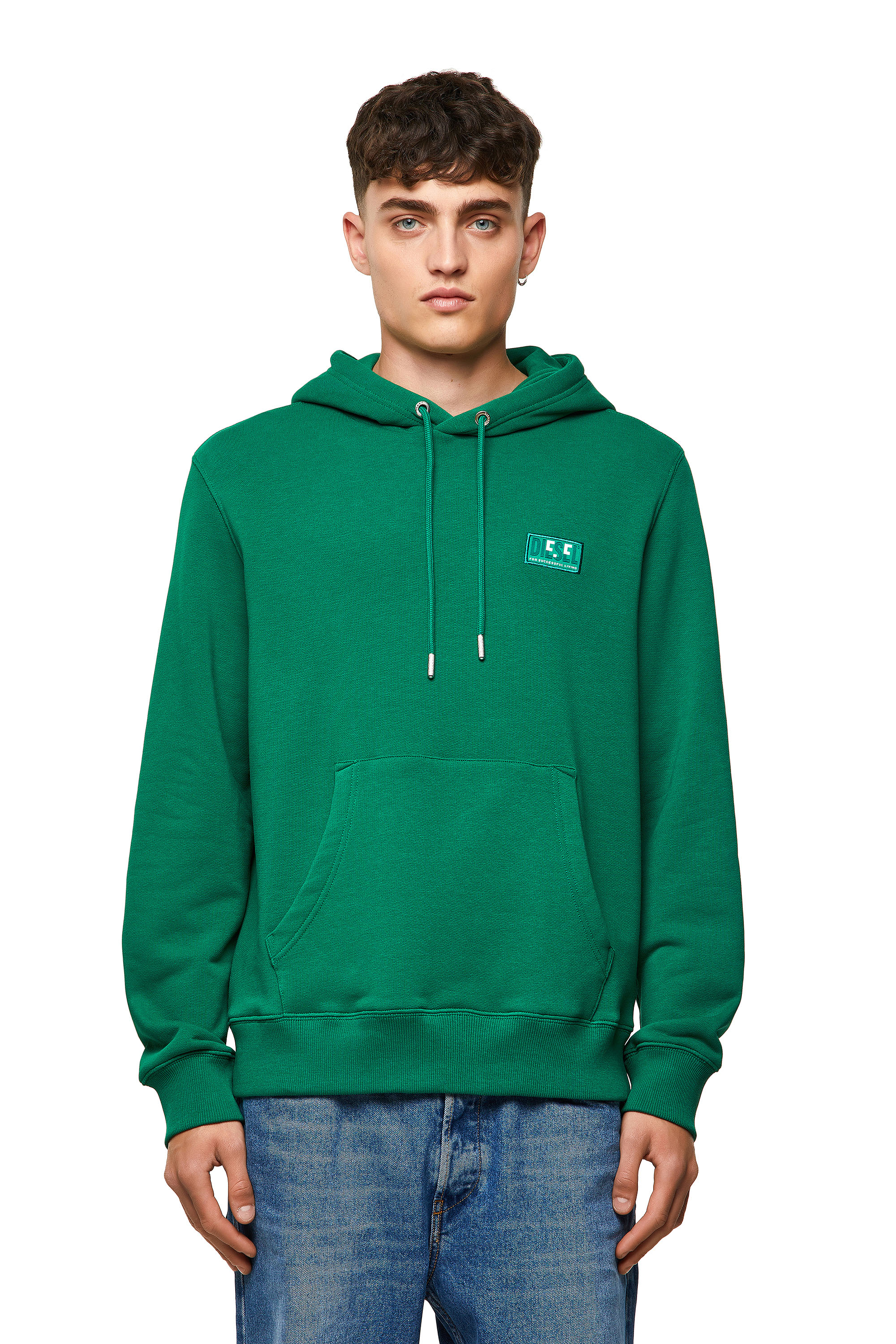 S-GIRK-HOOD-C.C, Dark Green - Sweaters