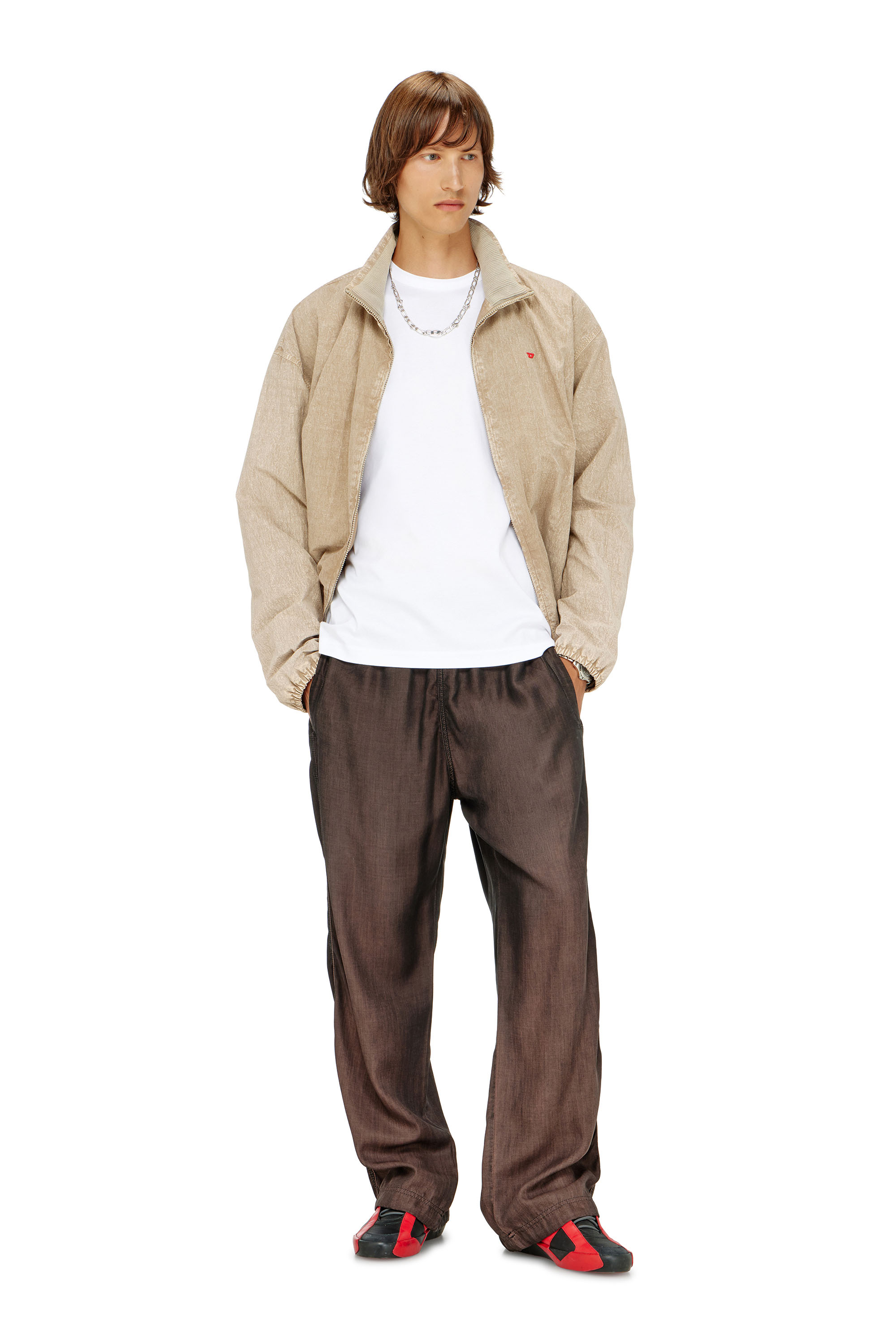 Diesel - T-MIEGOR-K77, Man's T-shirt in mercerised cotton in White - 1