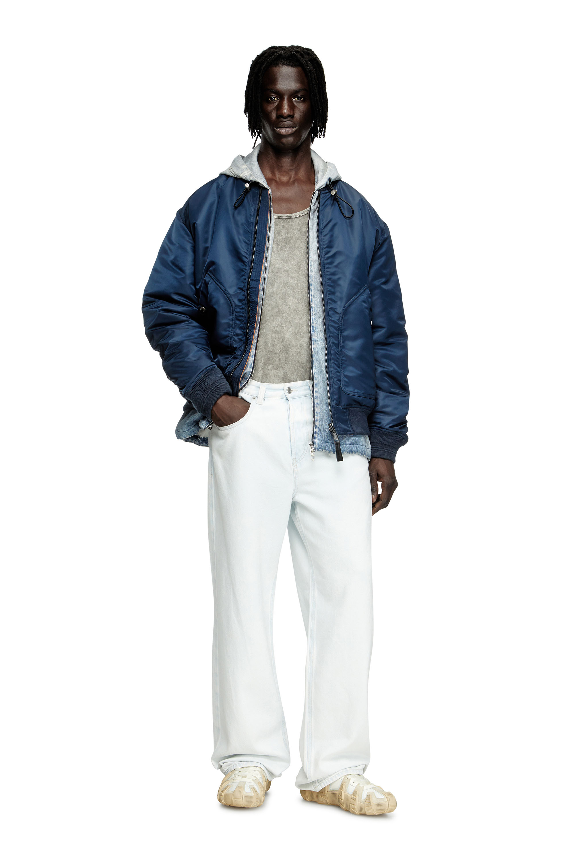 Diesel - Man's Relaxed Jeans 2001 D-Macro 09M08, Light Blue - 1