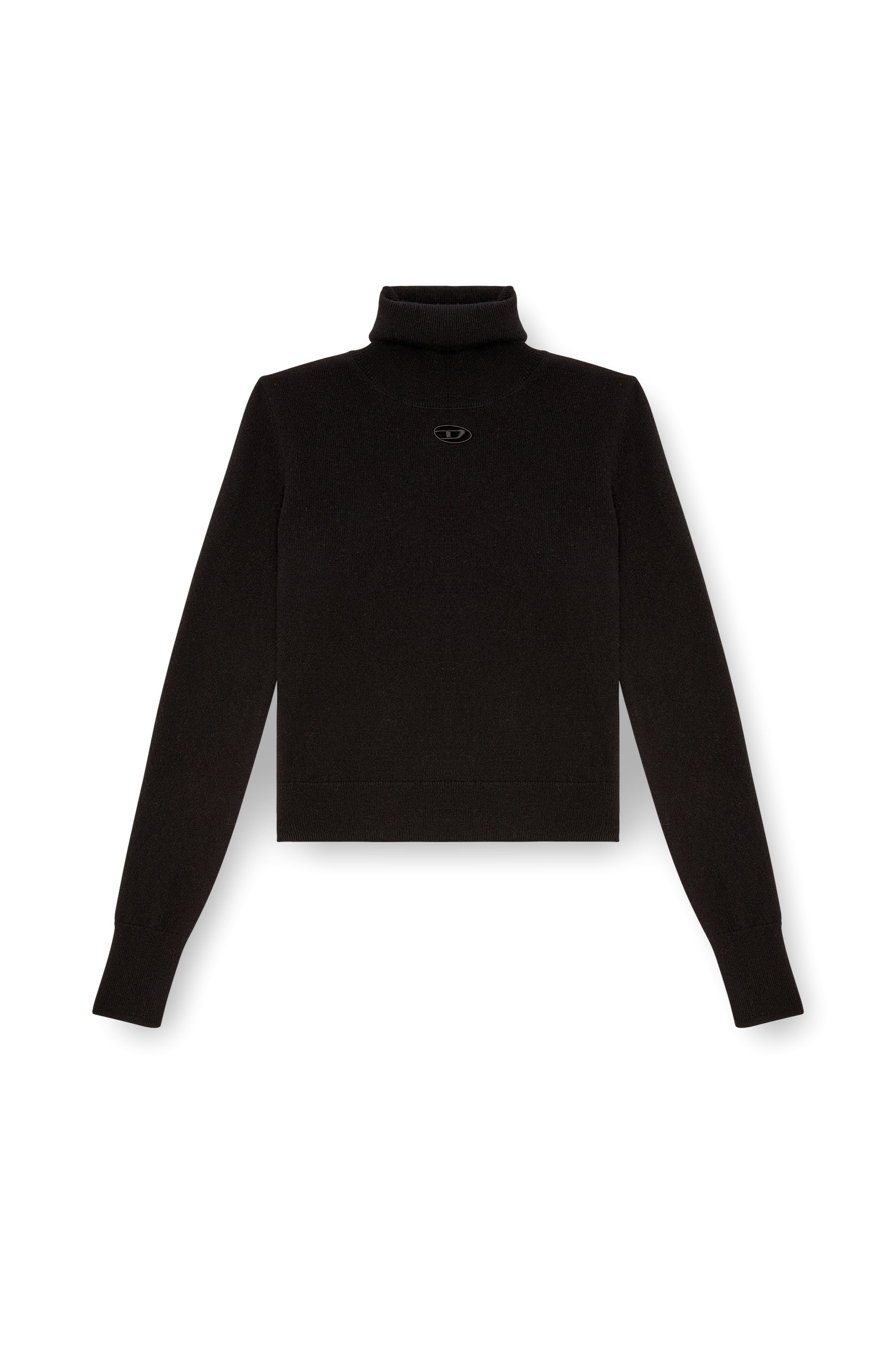 Diesel - M-AREESAX-TN, Woman Turtleneck jumper in wool and cashmere in Black - Image 3