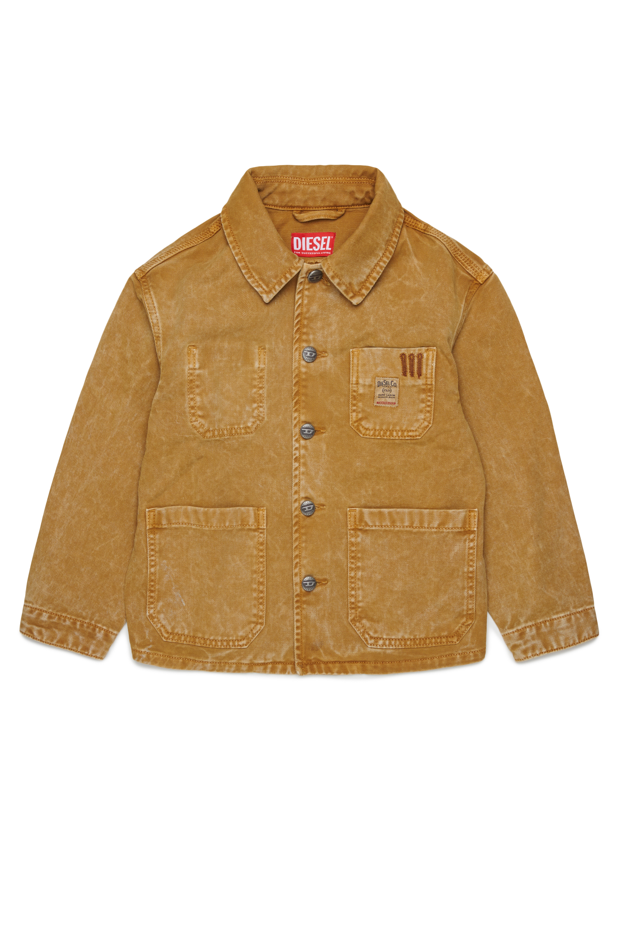 Diesel - JSTACK, Man's Workwear-style shirt jacket in Brown - 1