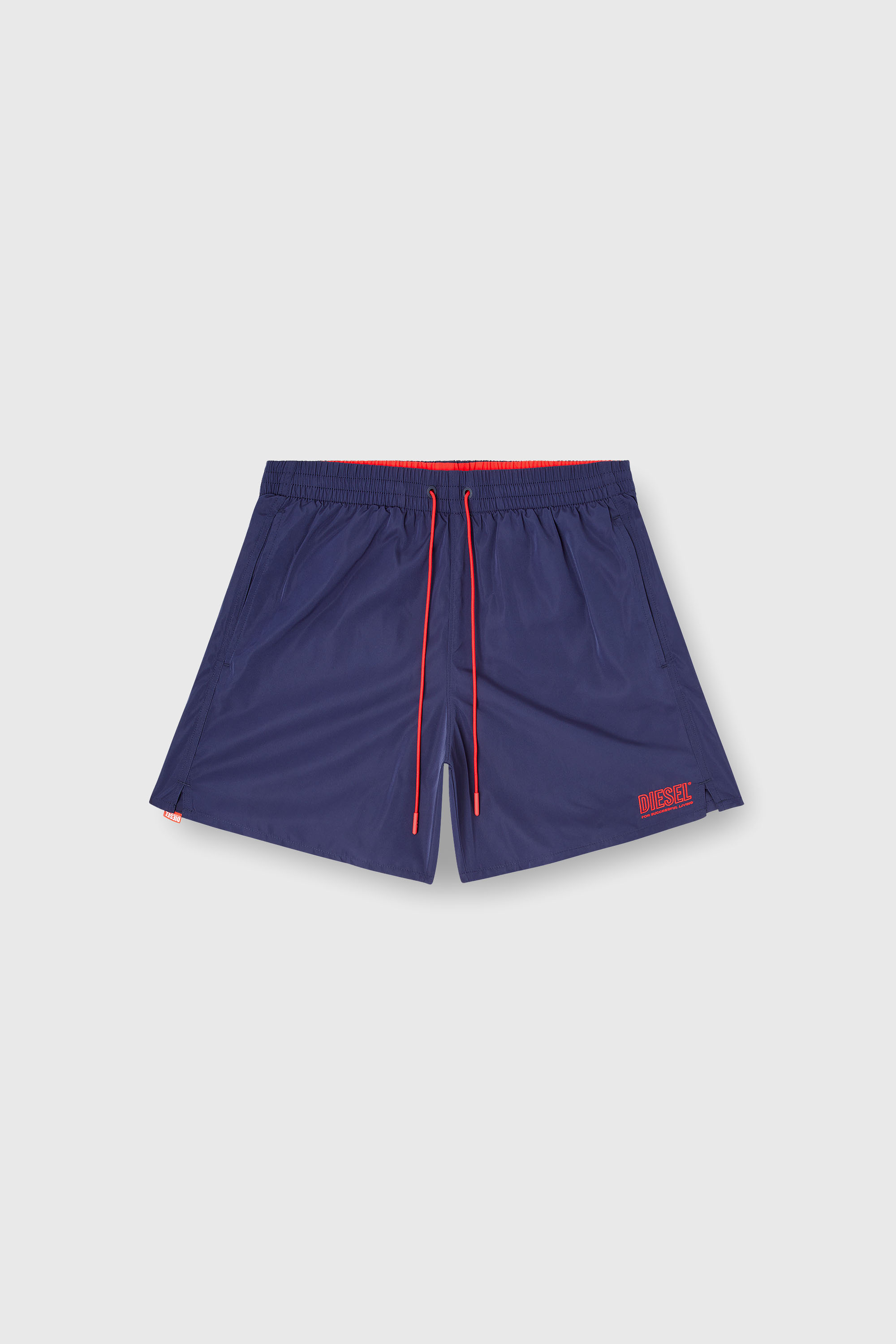 Diesel - SPORT-41-D-CORE, Man's Swim shorts with zip pocket in Dark Blue - 2
