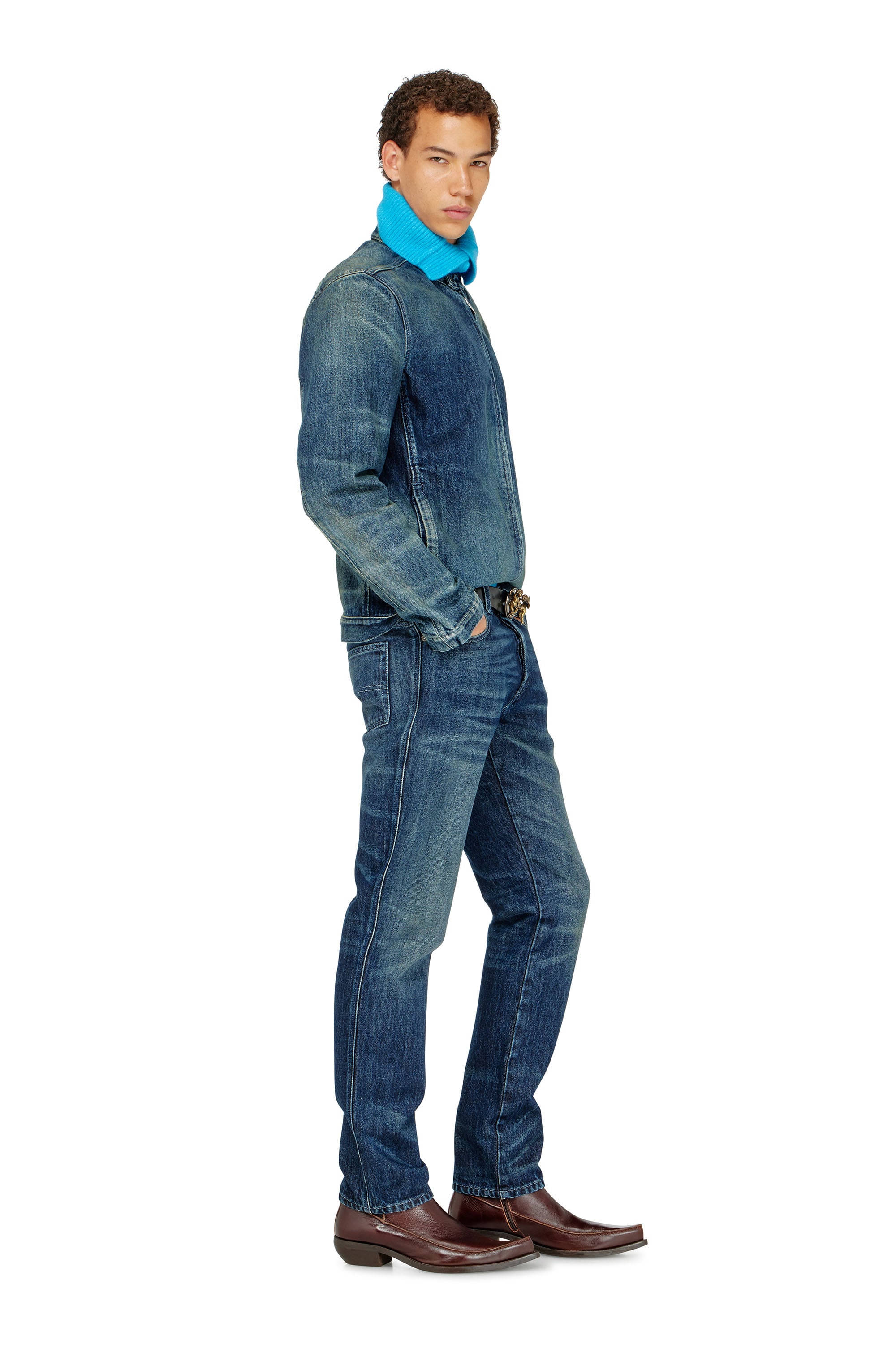 Diesel - Man's Slim Jeans 1993 D-Vyl 007FZ, Dark Blue - 2