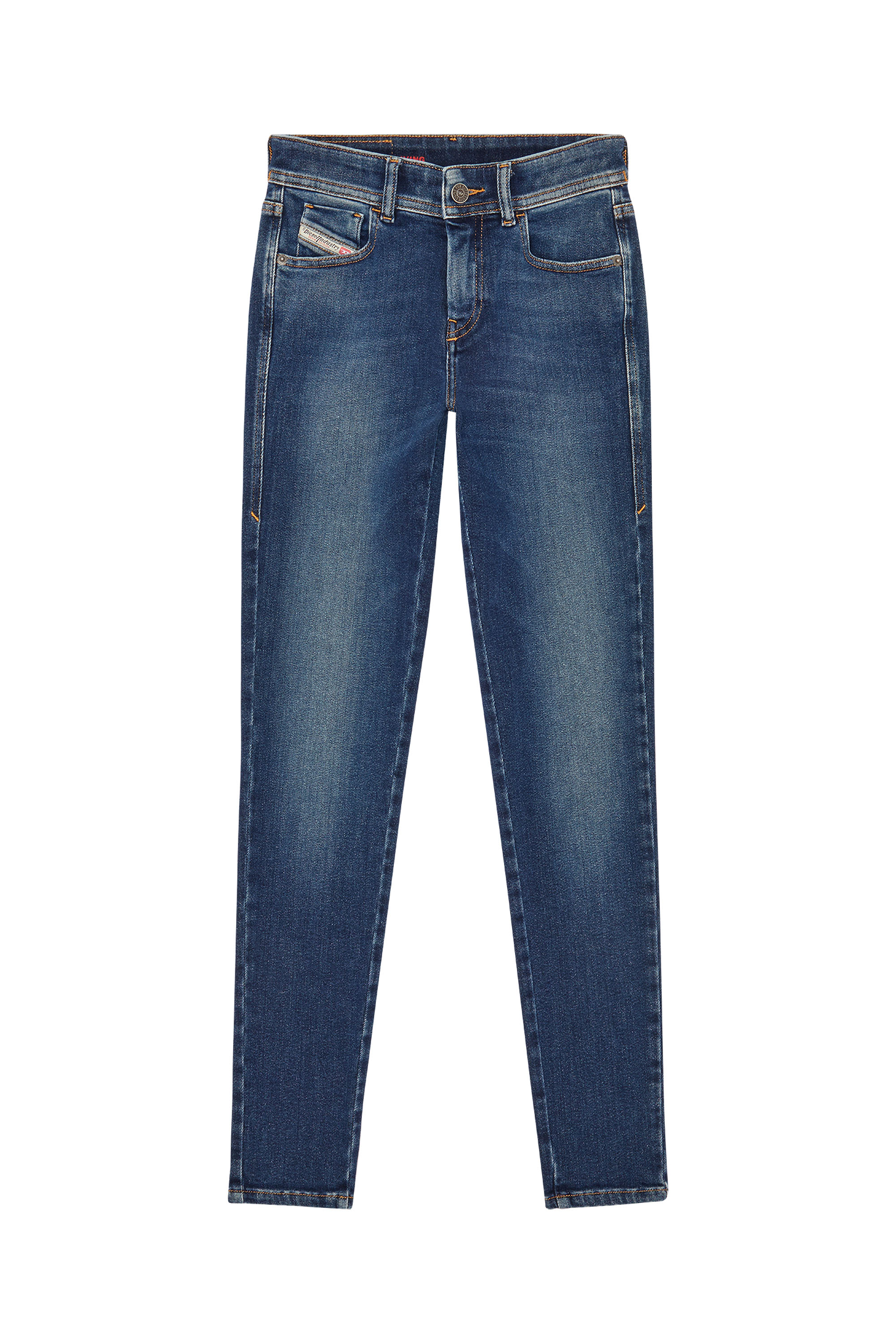 Diesel - 2017 Slandy 09E97 Super skinny Jeans, Dark Blue - Image 6
