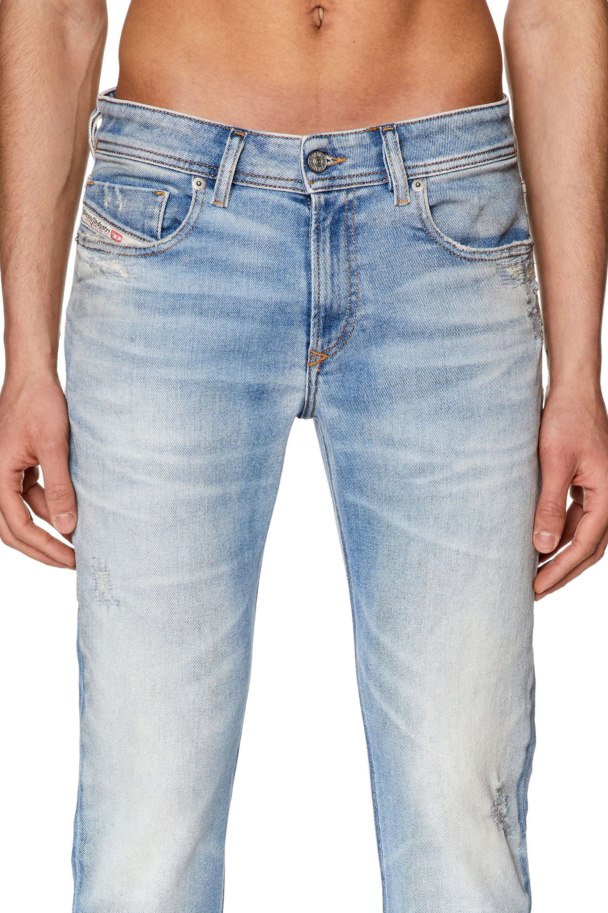 Diesel - 1979 Sleenker 09G39 Skinny Jeans, Light Blue - Image 3