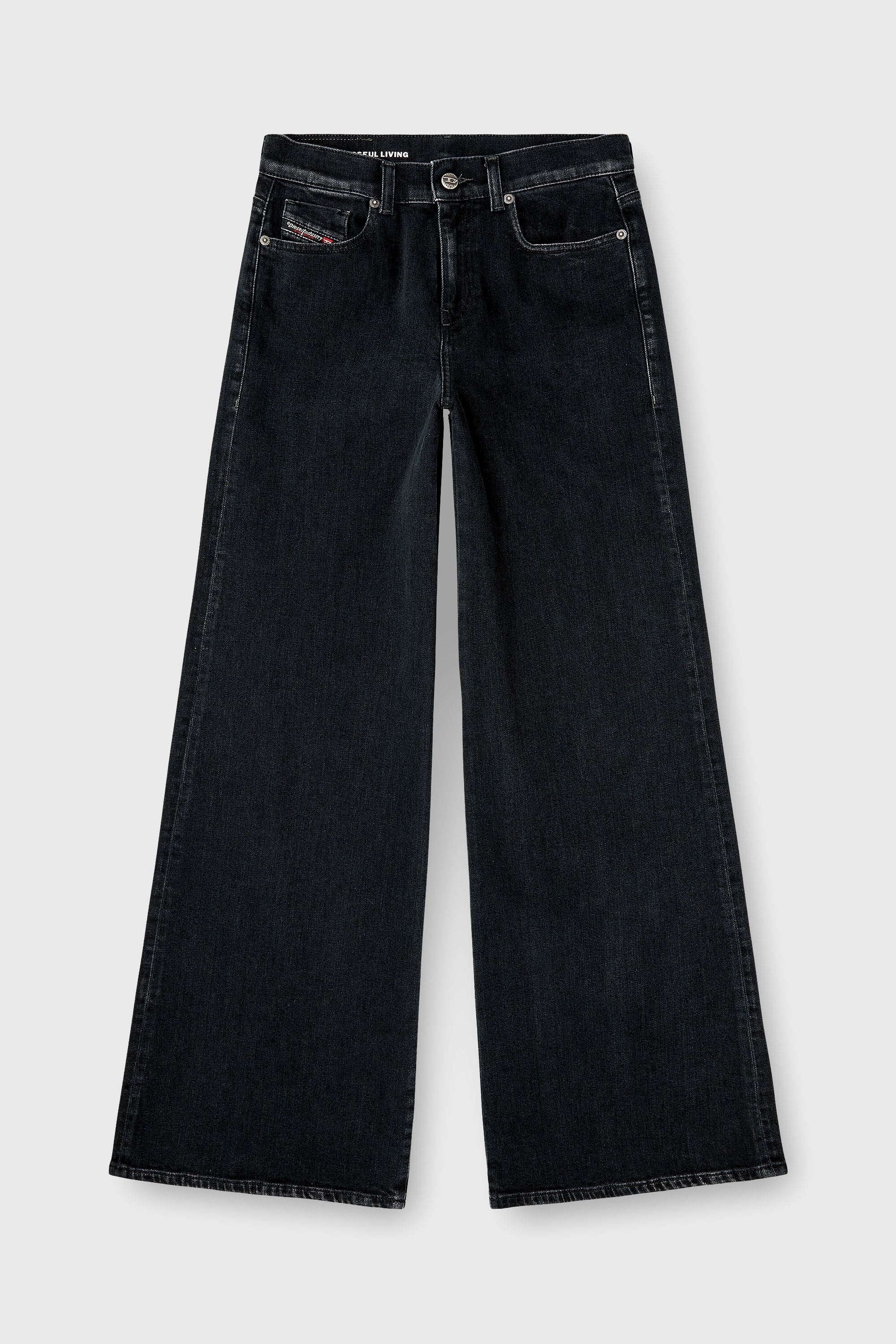 Diesel - Woman's Flare Jeans 1978 D-Akemi 09N89, Black/Dark grey - 2