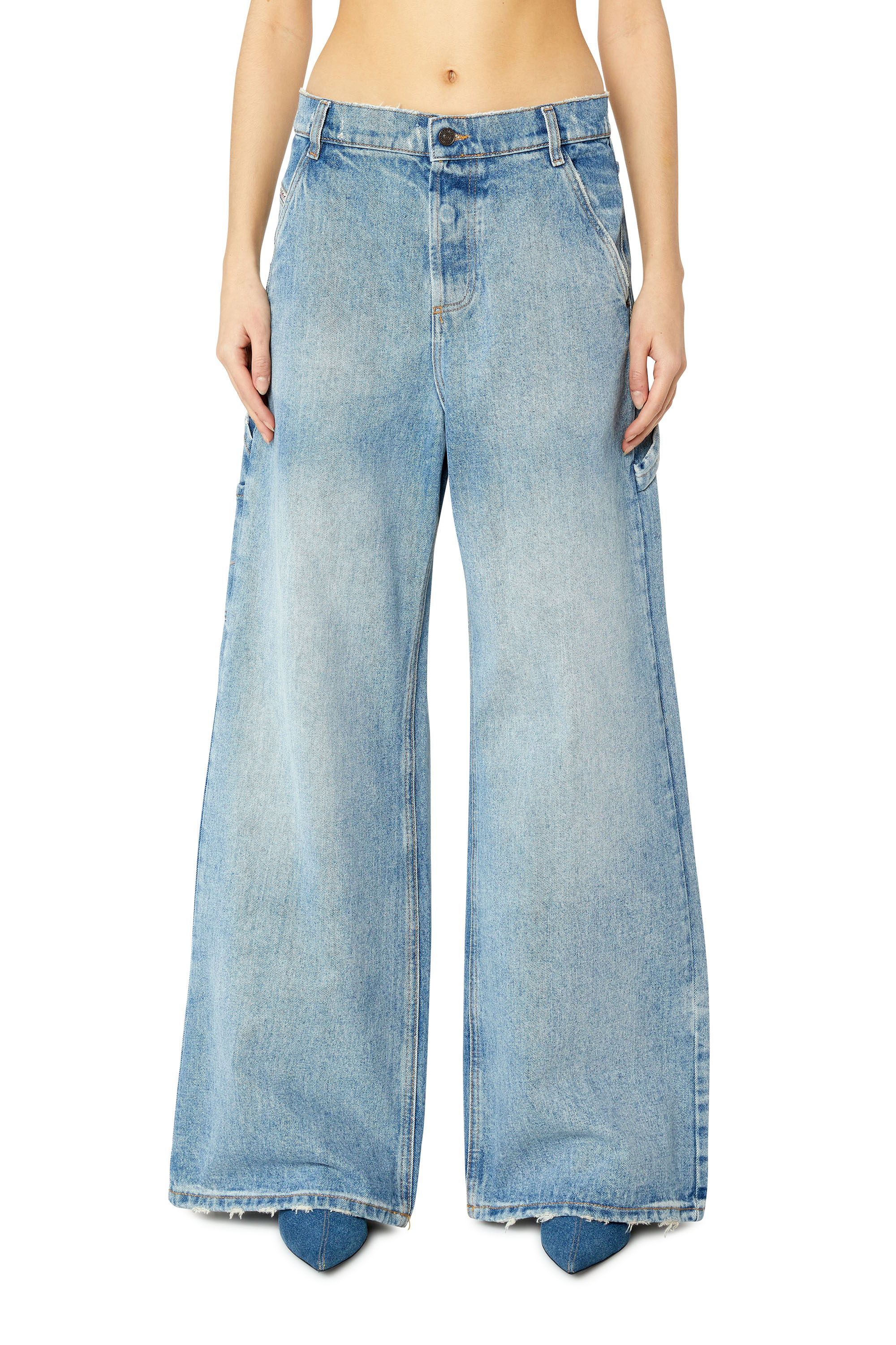 Diesel - D-Sire 0EMAG Straight Jeans, Light Blue - Image 1
