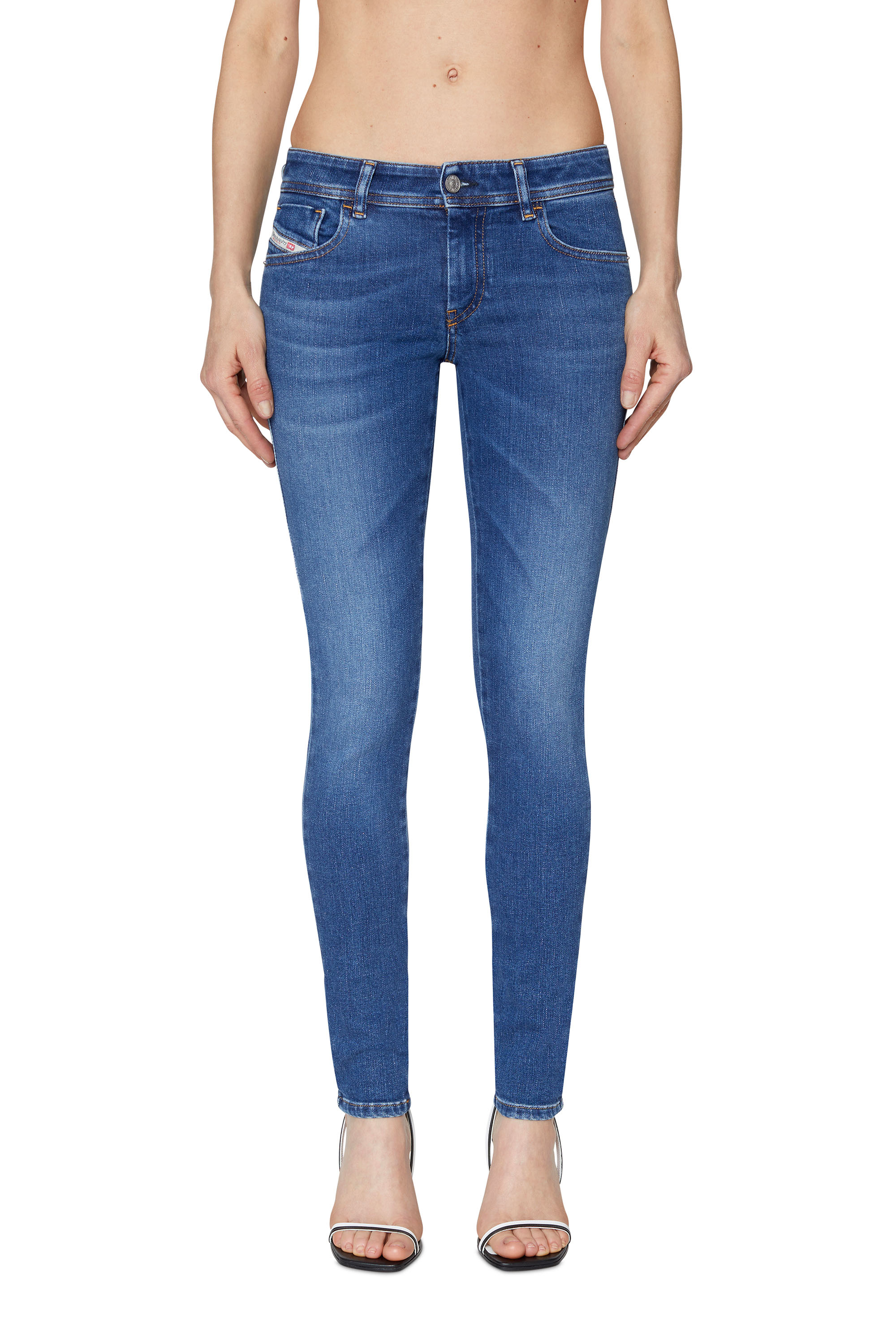 Diesel - Super skinny Jeans 2018 Slandy-Low 09C21, Medium blue - Image 2