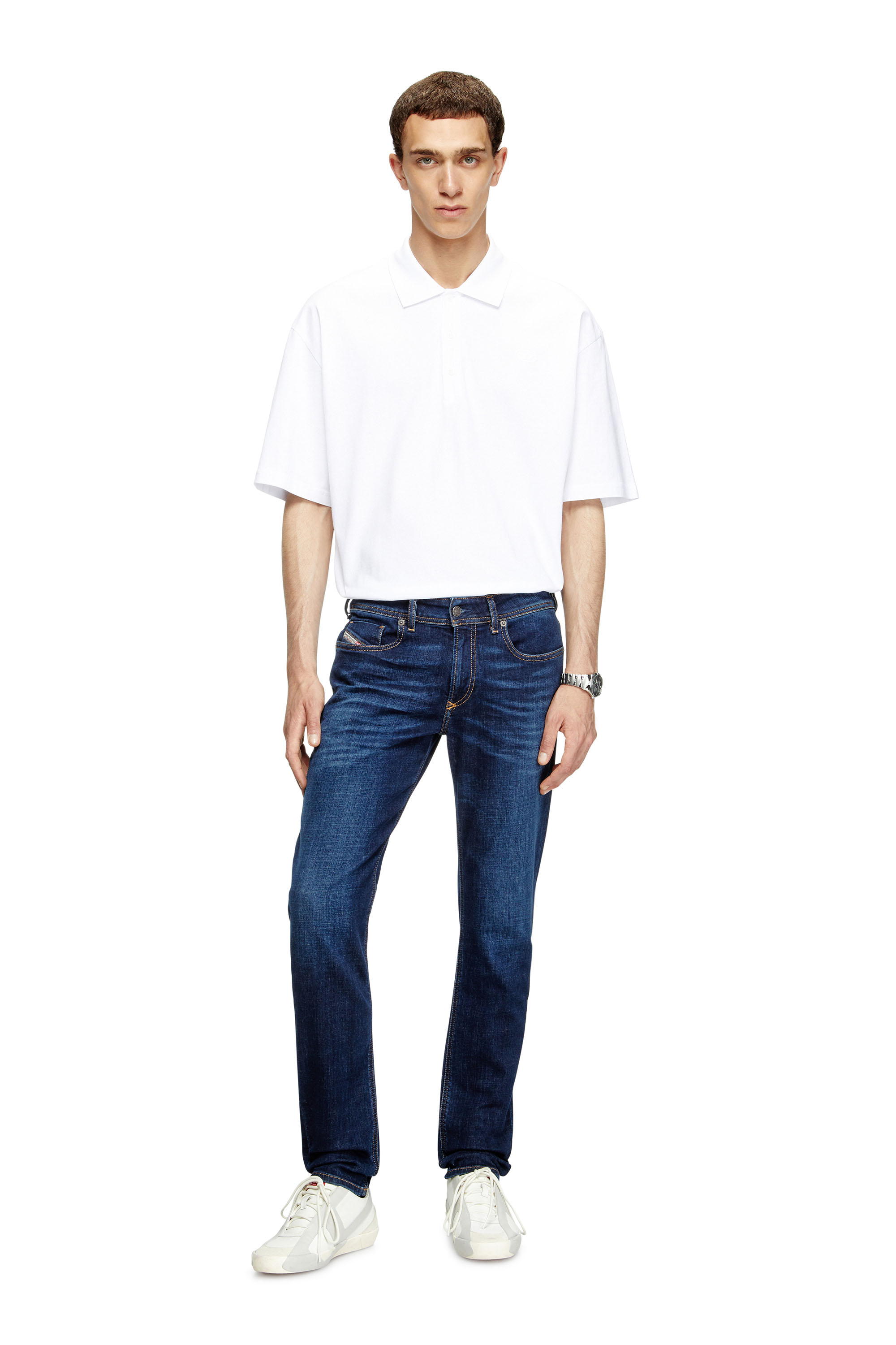 Diesel - Man's Skinny Jeans 1979 Sleenker 09J17, Dark Blue - 2
