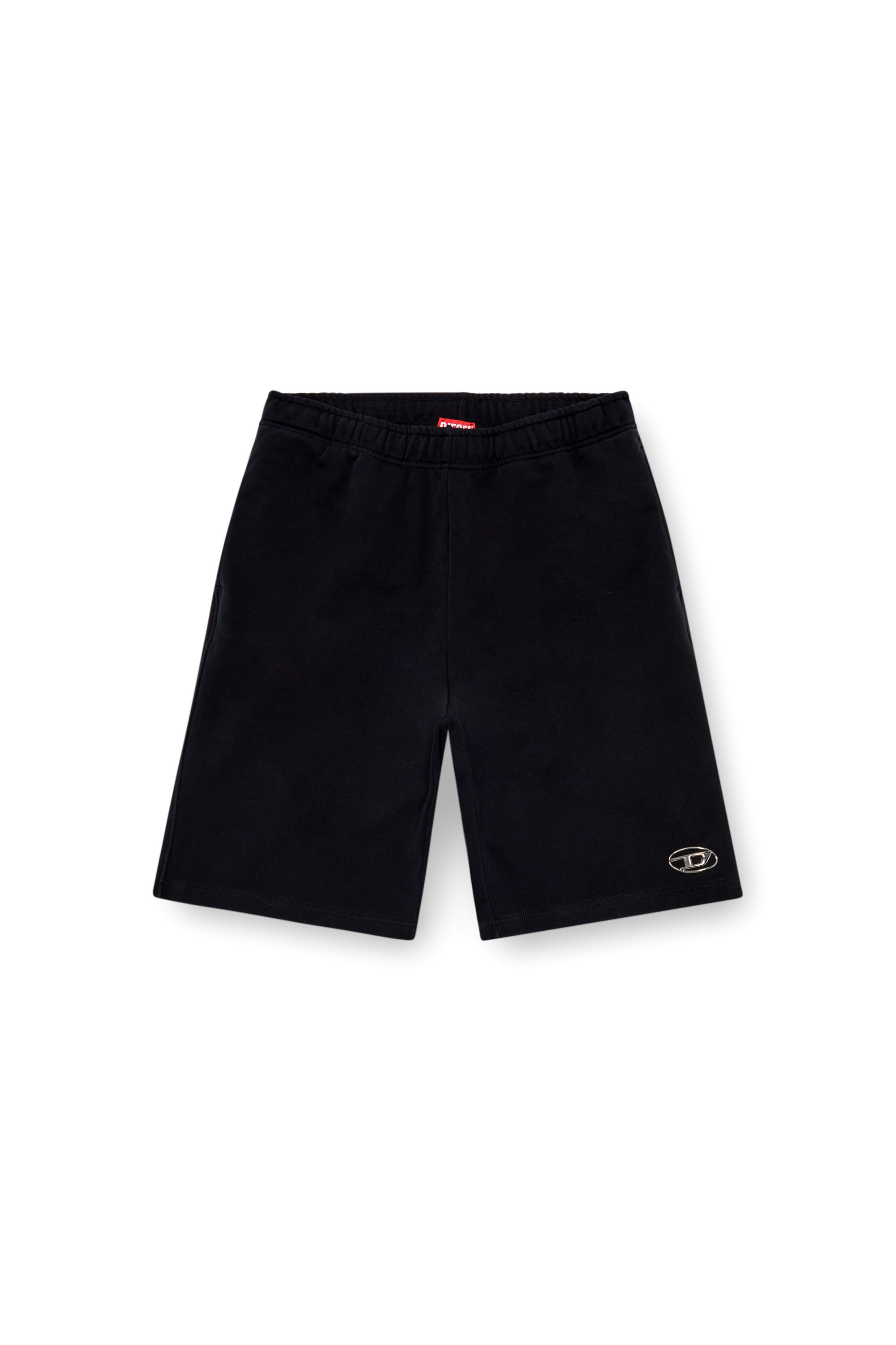 Diesel - P-MARSHY-OD, Man's Sweat shorts with injection molded logo in Black - 2