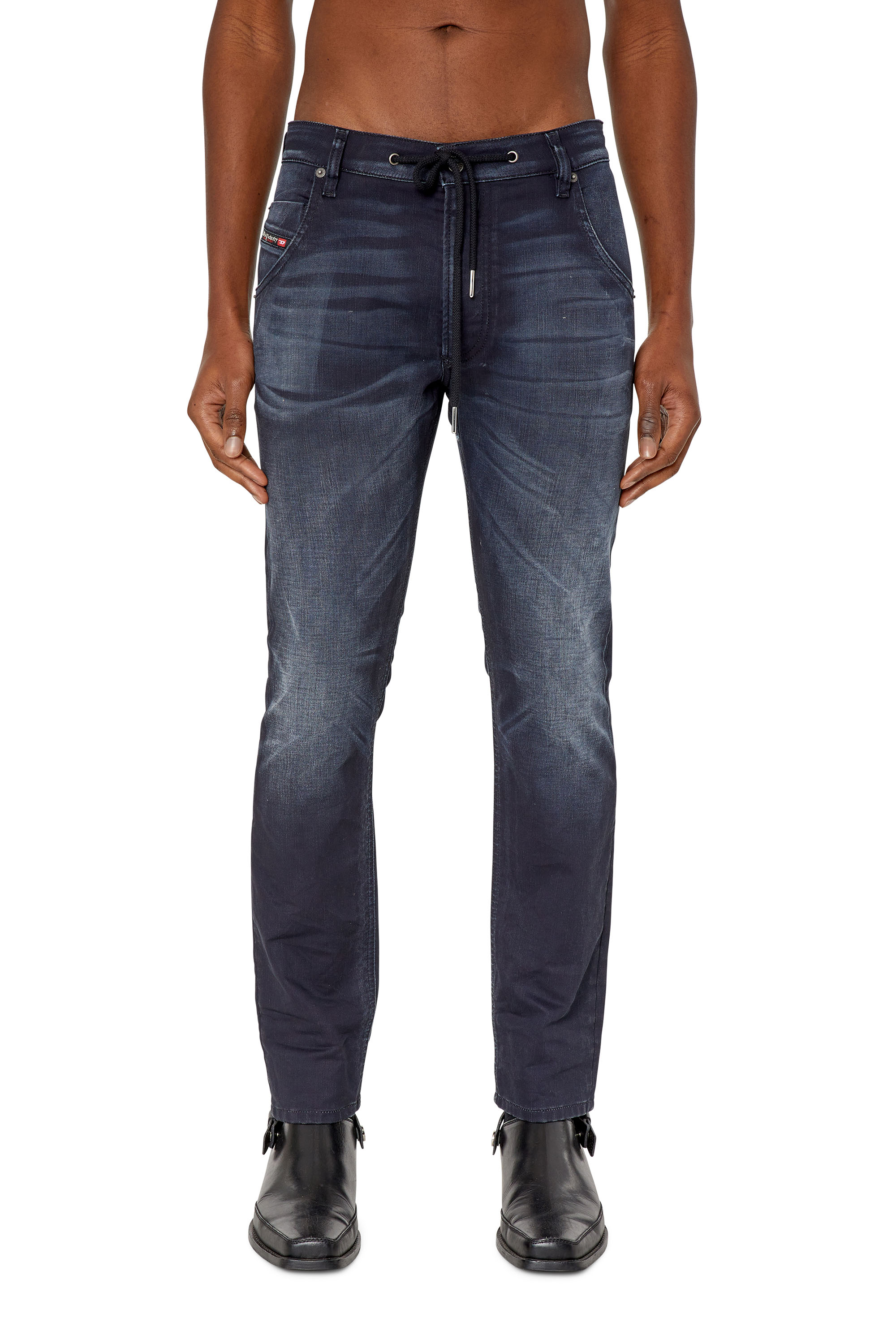 Diesel - Tapered Krooley JoggJeans® 068CR, Black/Dark grey - Image 1