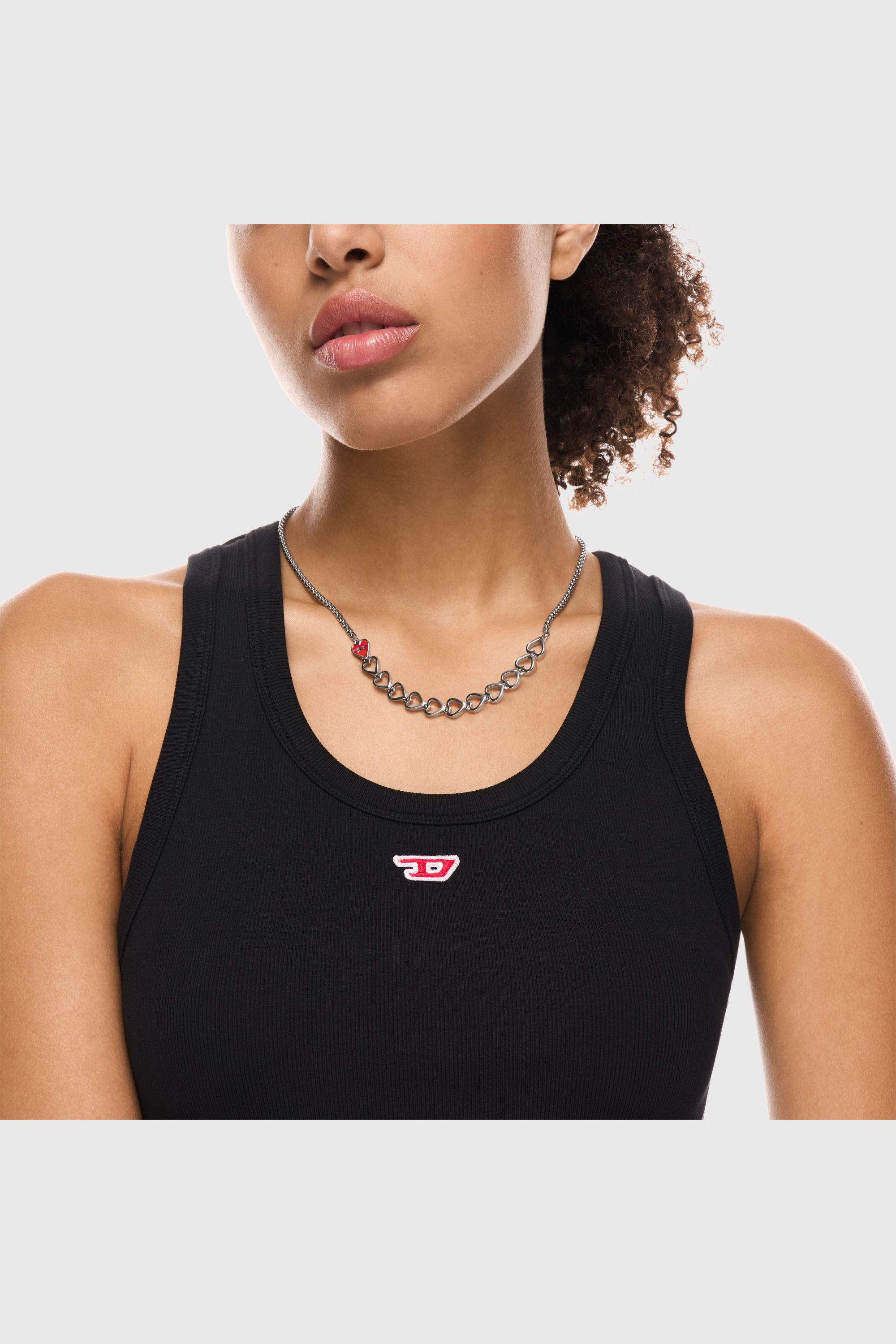 Diesel - DX166640 JEWELLERY, Unisex's Stainless Steel Chain Necklace in Silver - 3