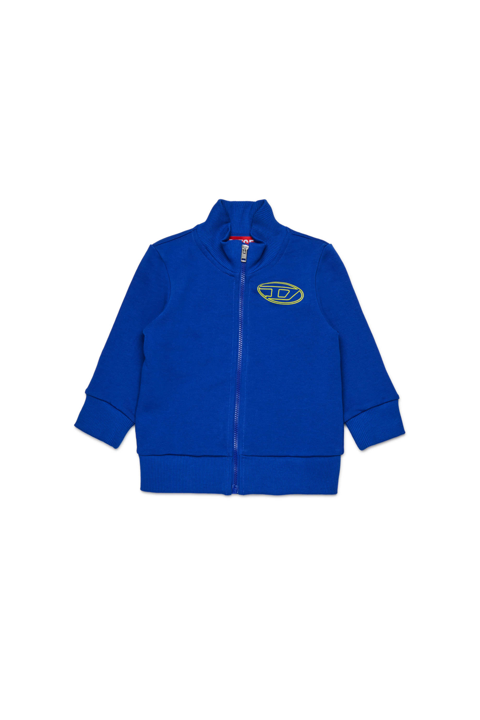 Diesel - SPENCERB, Unisex's Cotton sweatshirt with zipper closure in Blue - 1