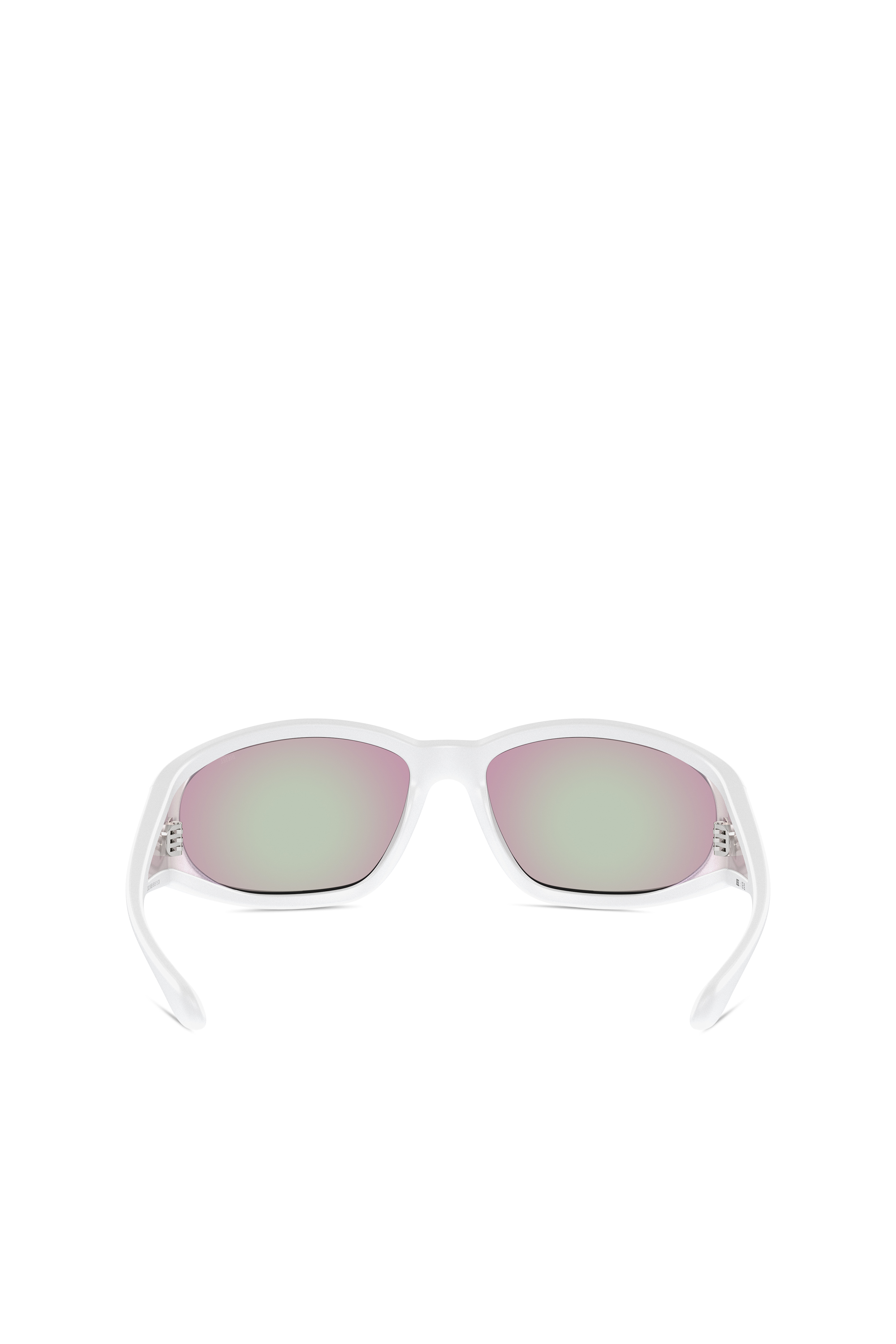 Diesel - 0DL3002, Unisex Rectangular sunglasses in acetate in White - Image 3