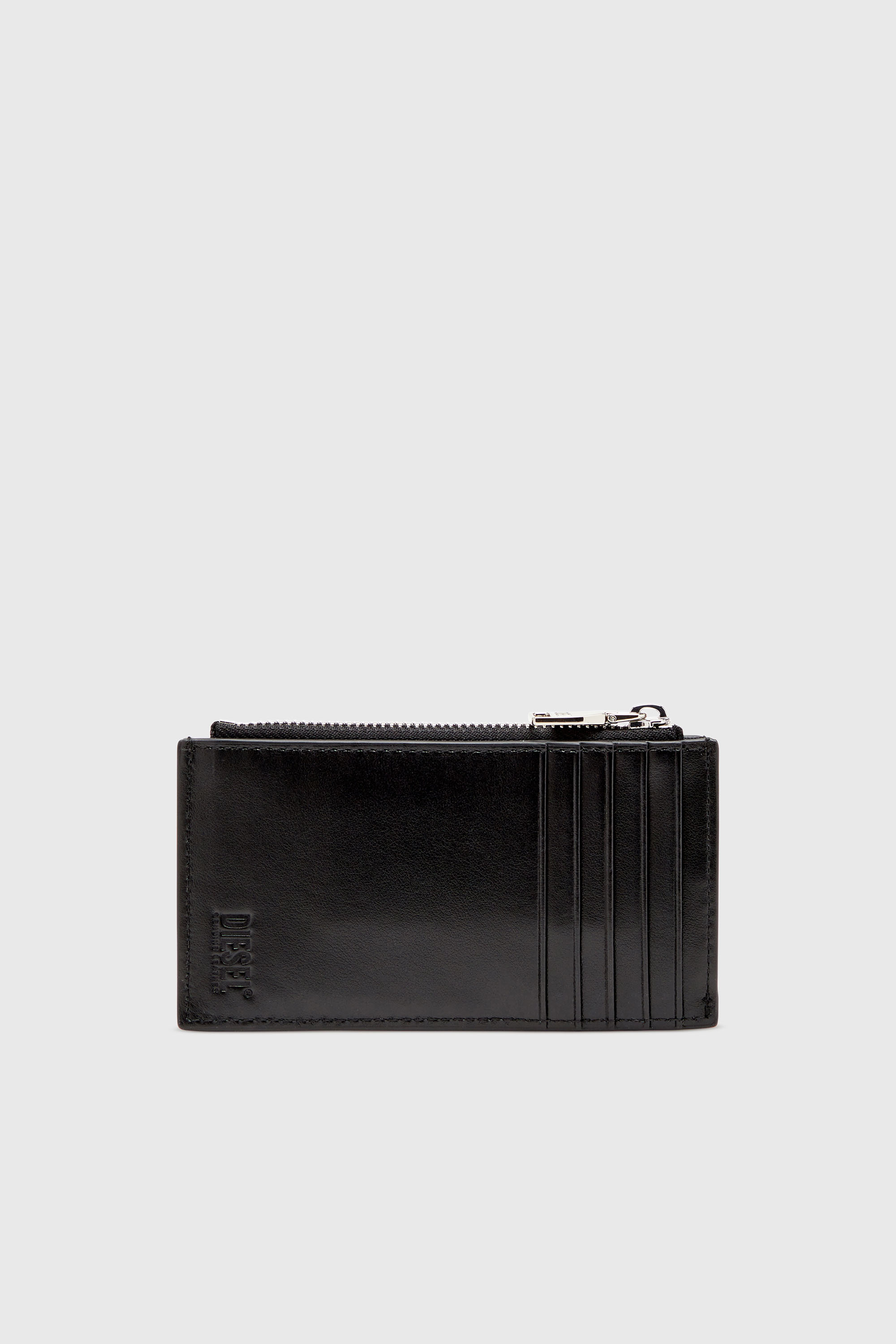 Diesel - 1DR CARD HOLDER III, Woman's Flat card holder in nappa leather in Black - 2