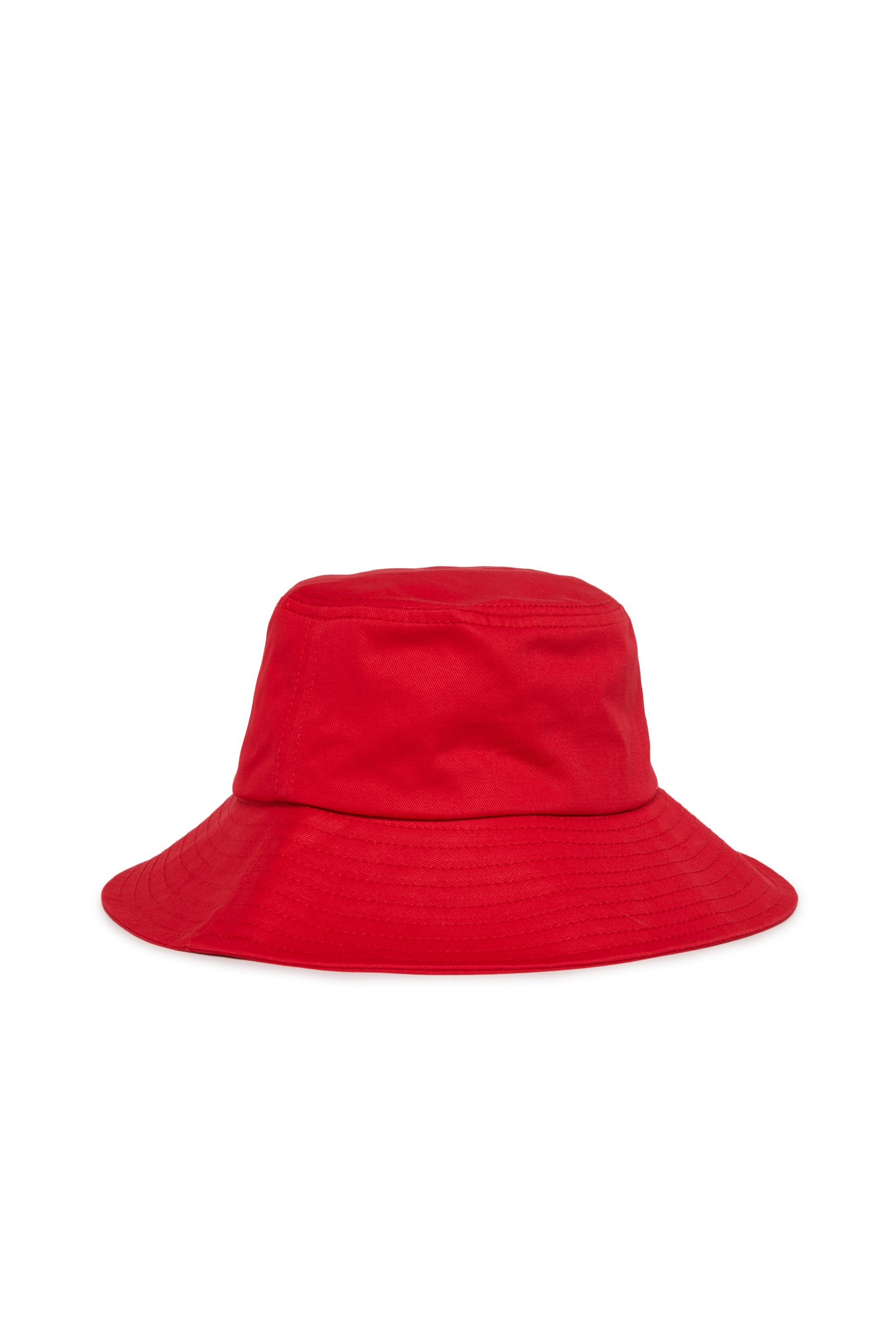 Diesel - FCURTY, Woman's Bucket hat in cotton with wide brim in Red - 2