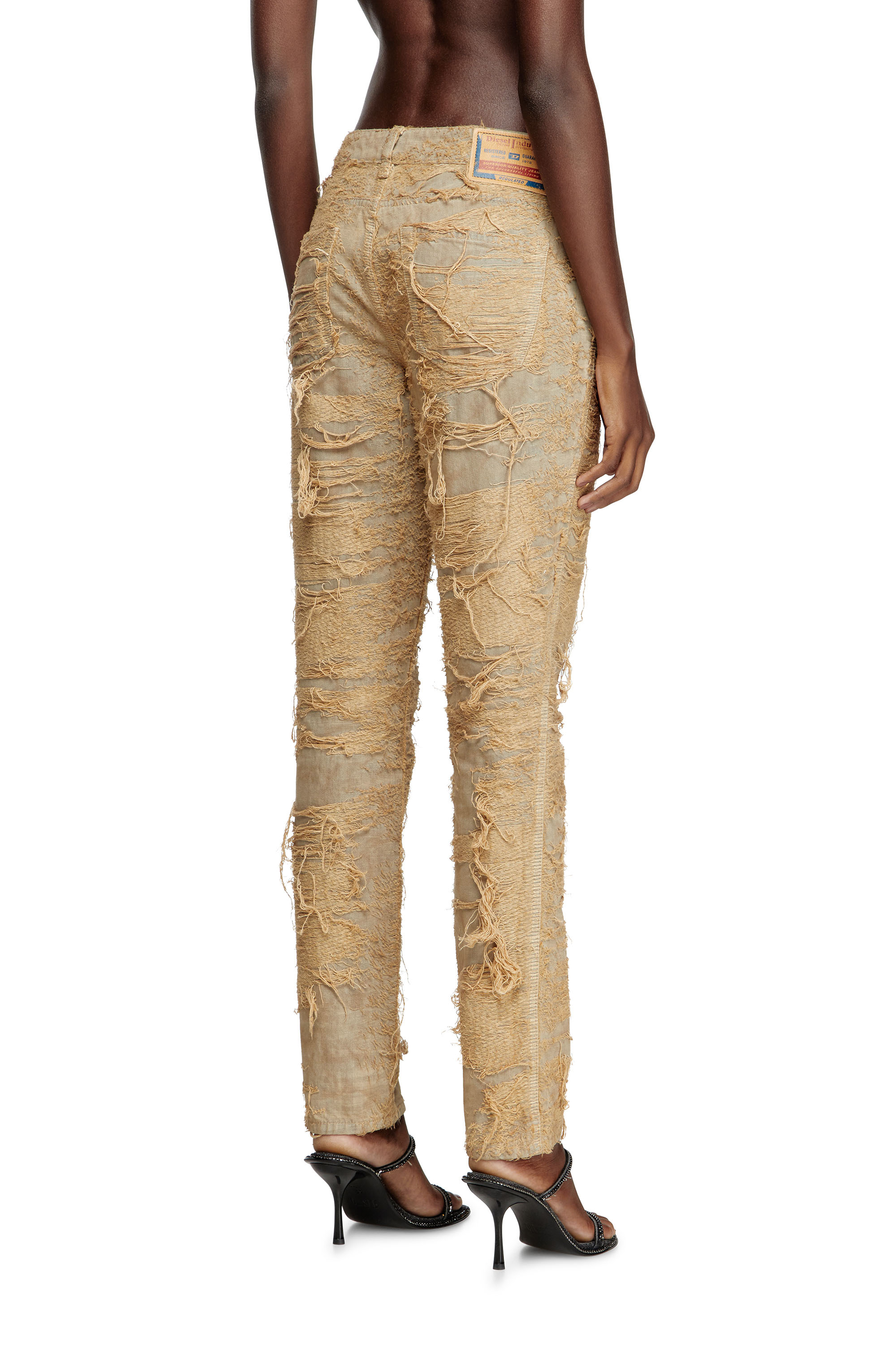 Diesel - Woman's Slim Jeans 1992 D-Jiann 007AZ, Beige - 4