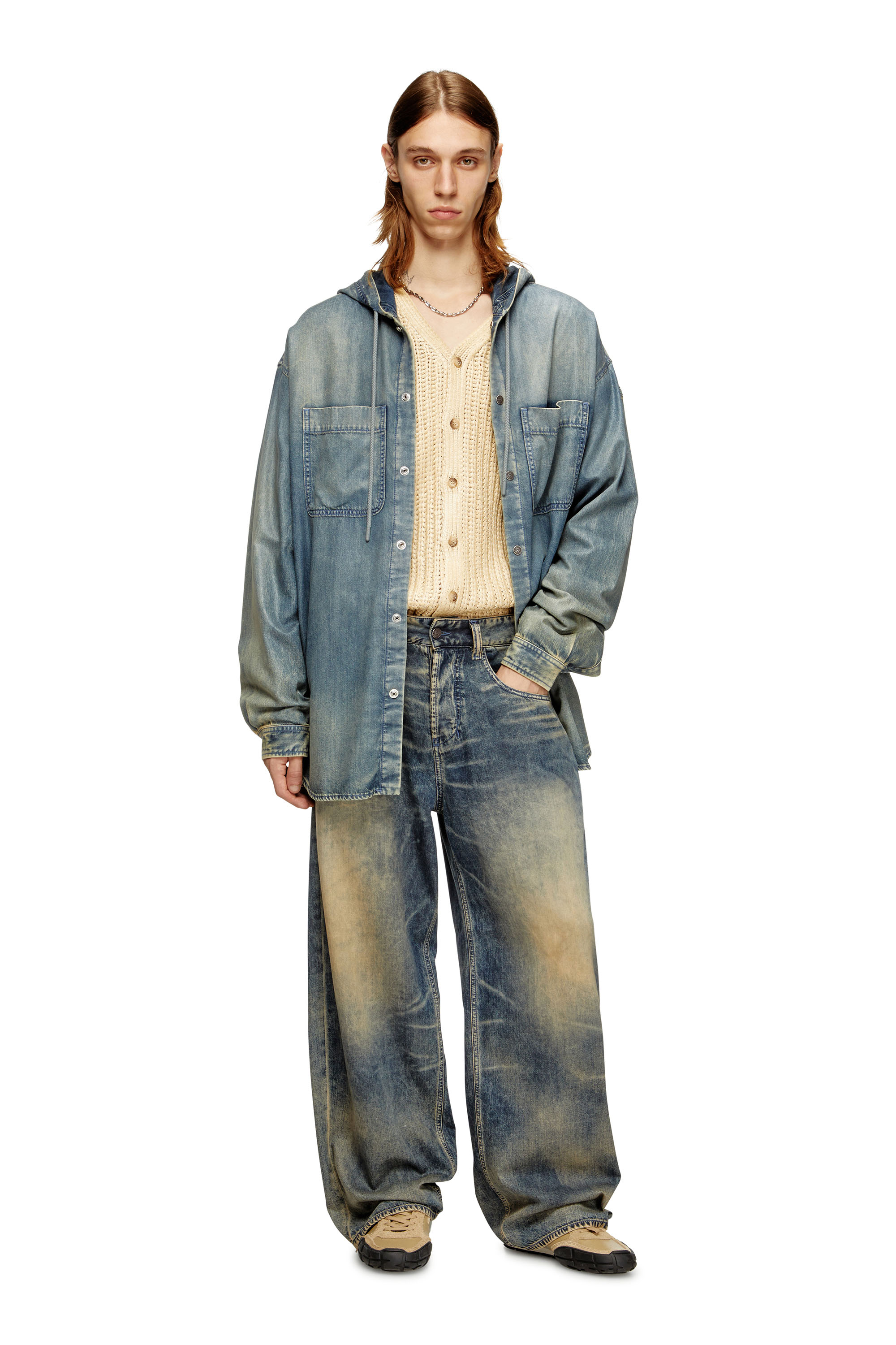 Diesel - Man's Relaxed Jeans 1997 D-Enim-M 0CEBB, Medium blue - 2