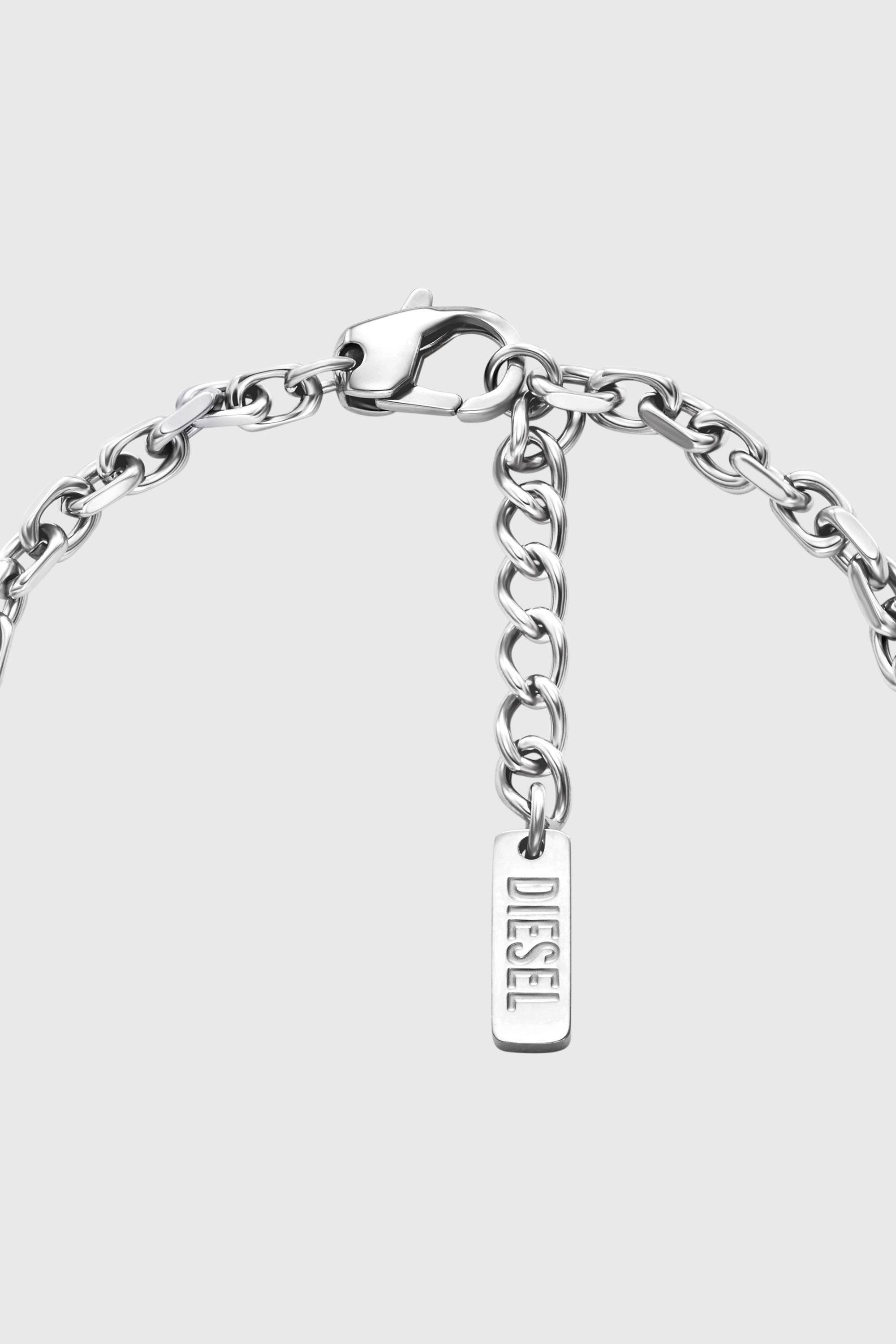 Diesel - DX1744040, Unisex's Stainless steel charm bracelet in Silver - 2