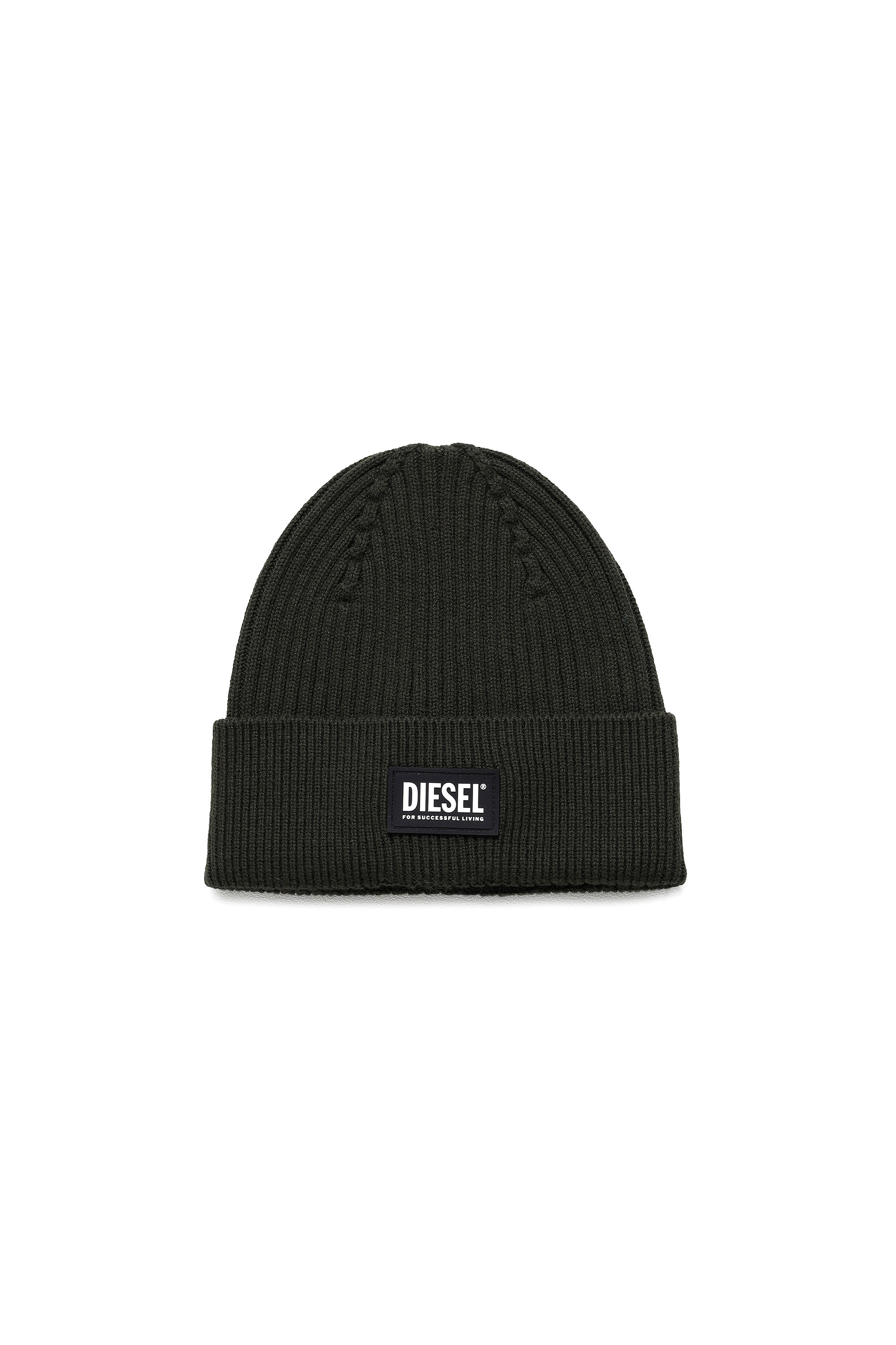 K-CODER-E 2X2, Dark Green - Knit caps