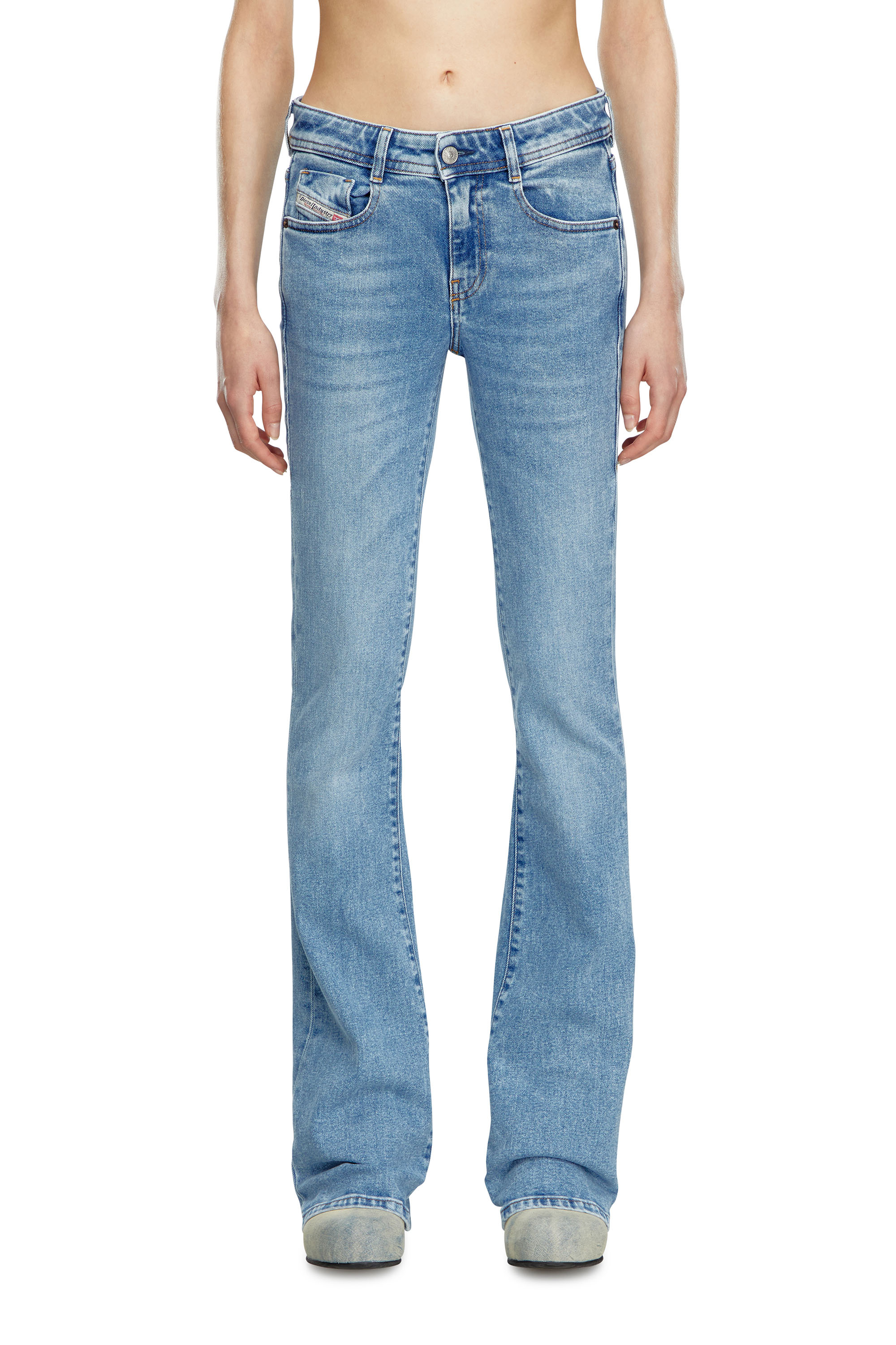 Diesel - 1969 D-Ebbey 9B92L Bootcut and Flare Jeans, Light Blue - Image 1