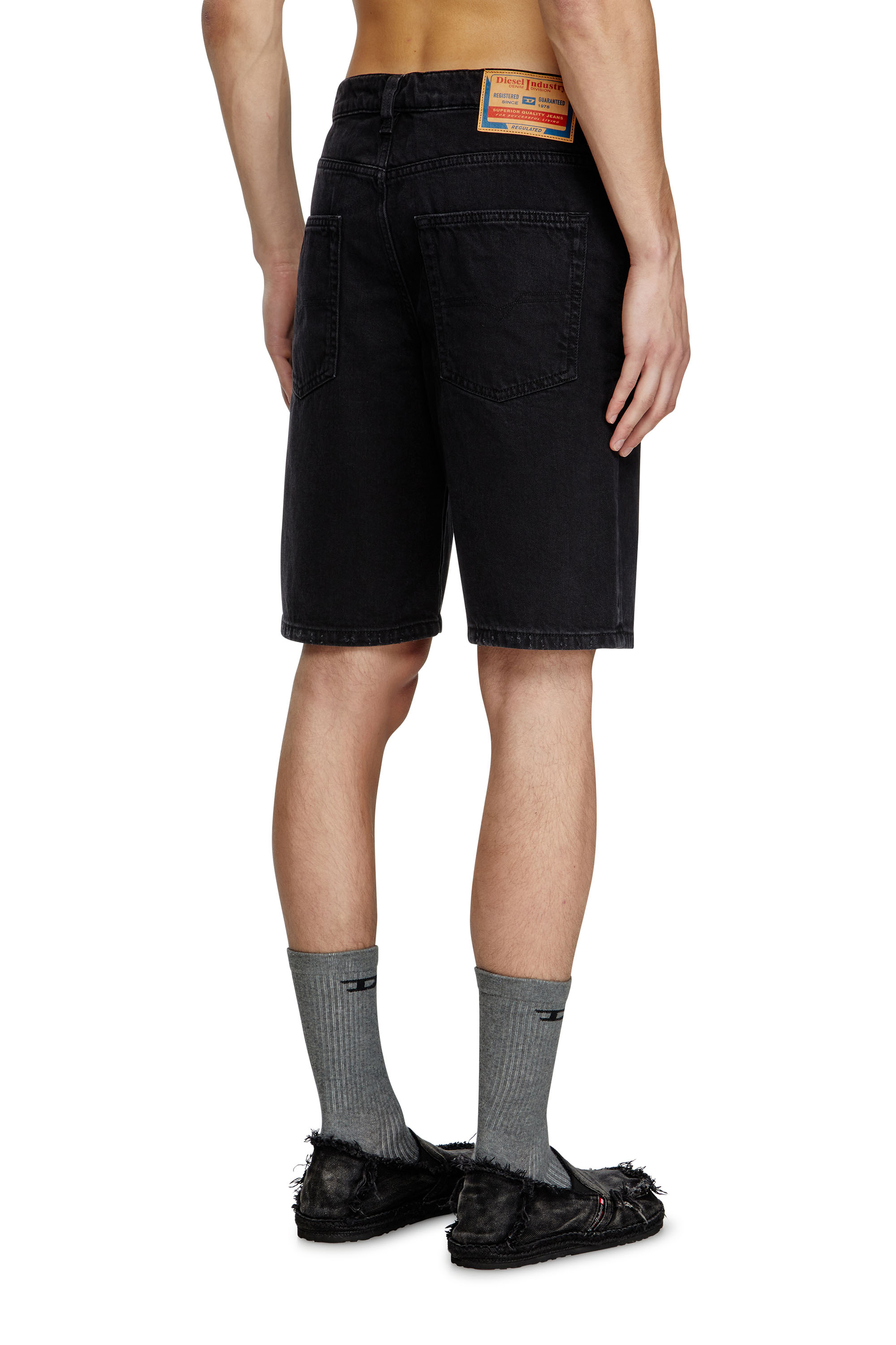 REGULAR-SHORT, Black Diesel - REGULAR-SHORT, Man's Denim shorts in Black - 4